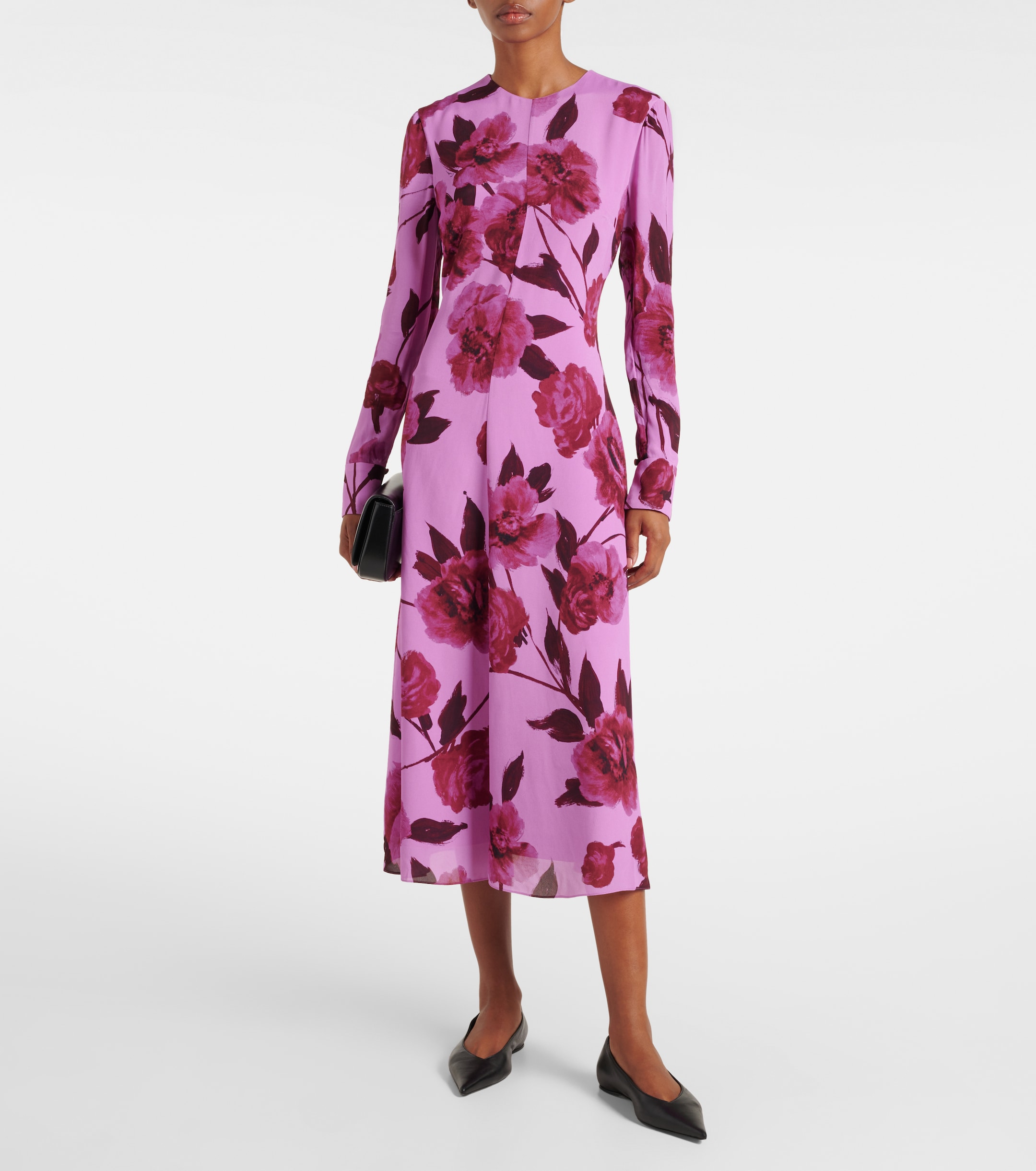 Erdem Floral crêpe midi dress