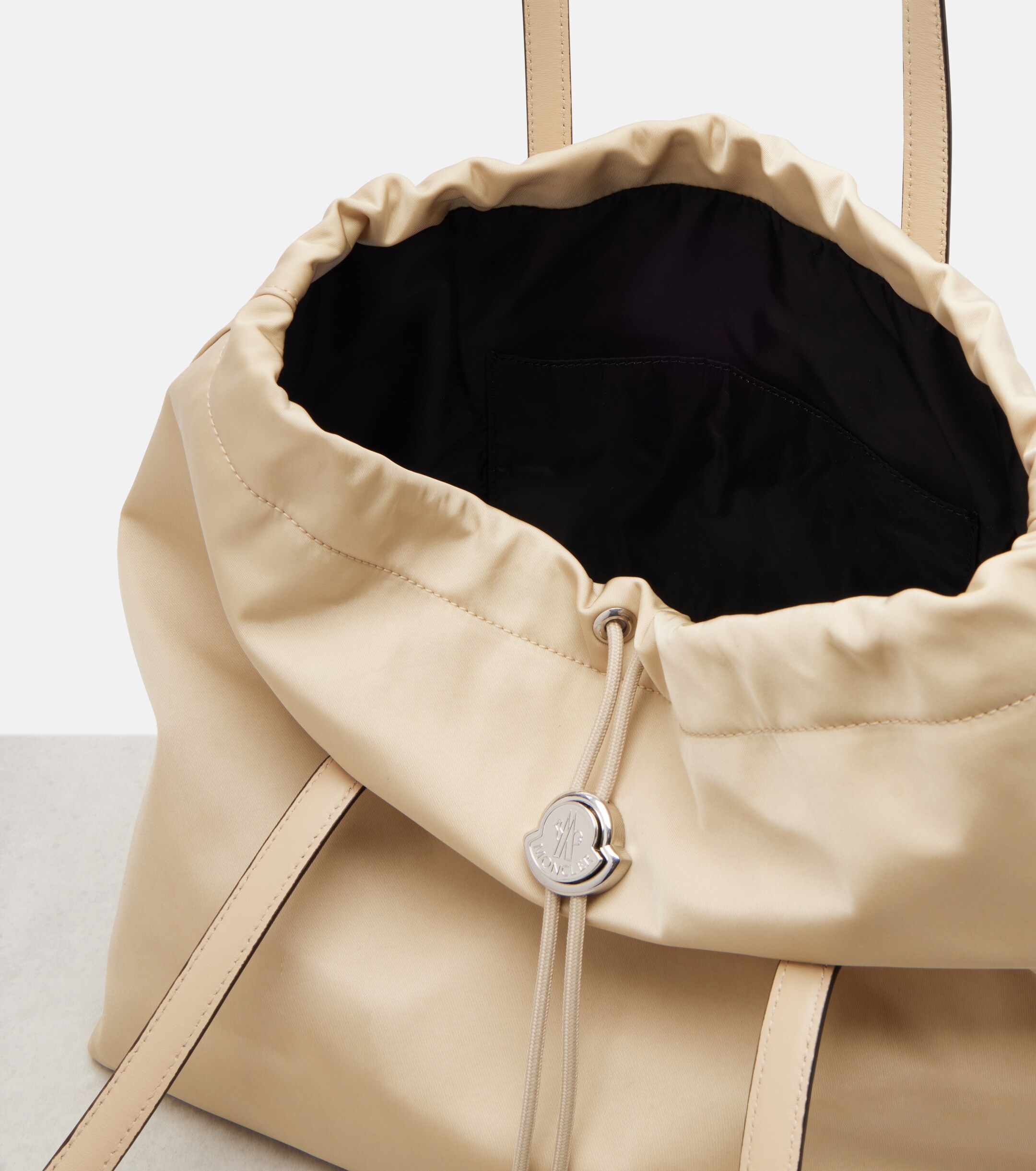 Moncler New Trick leather-trimmed tote bag