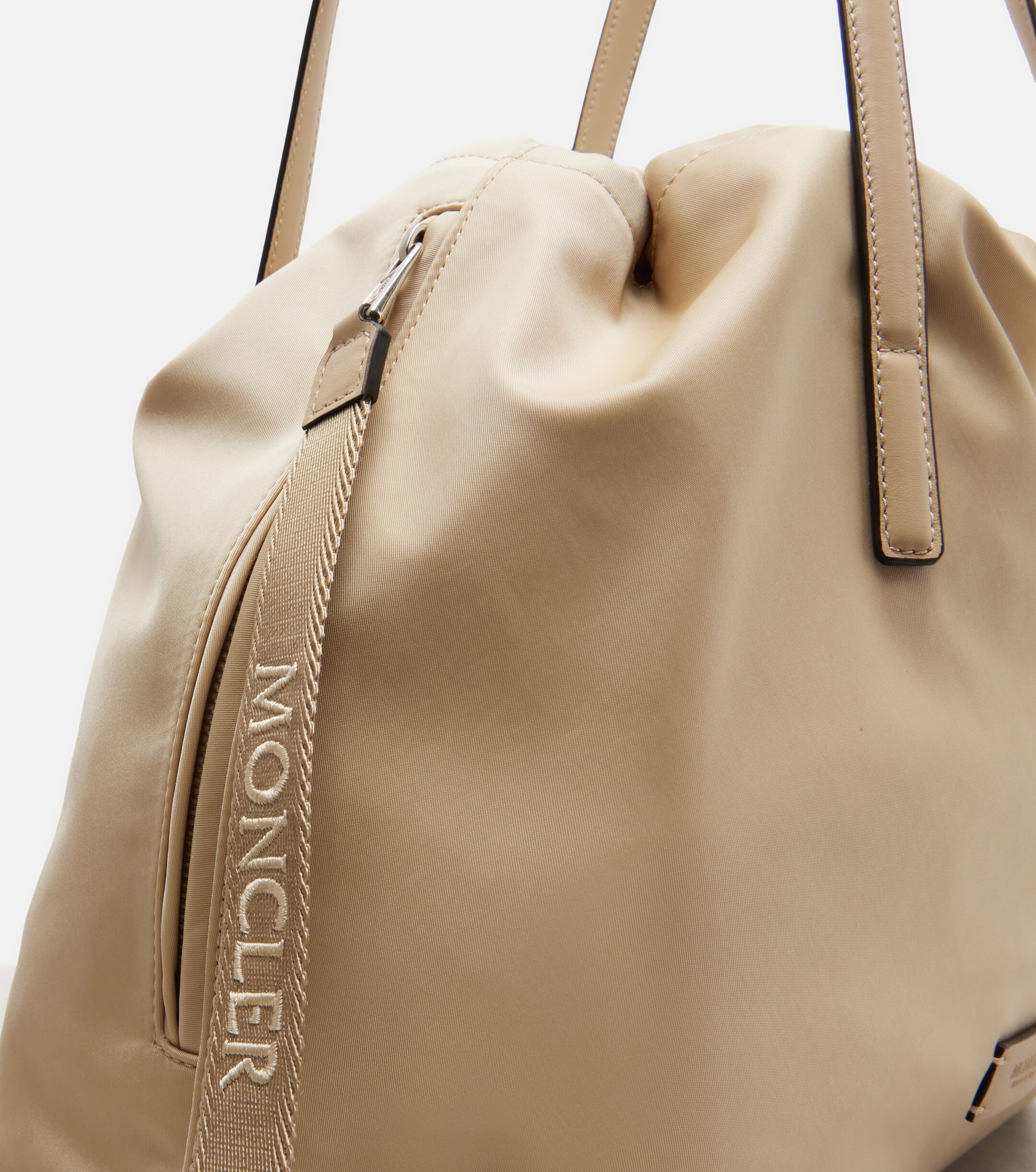 Moncler New Trick leather-trimmed tote bag