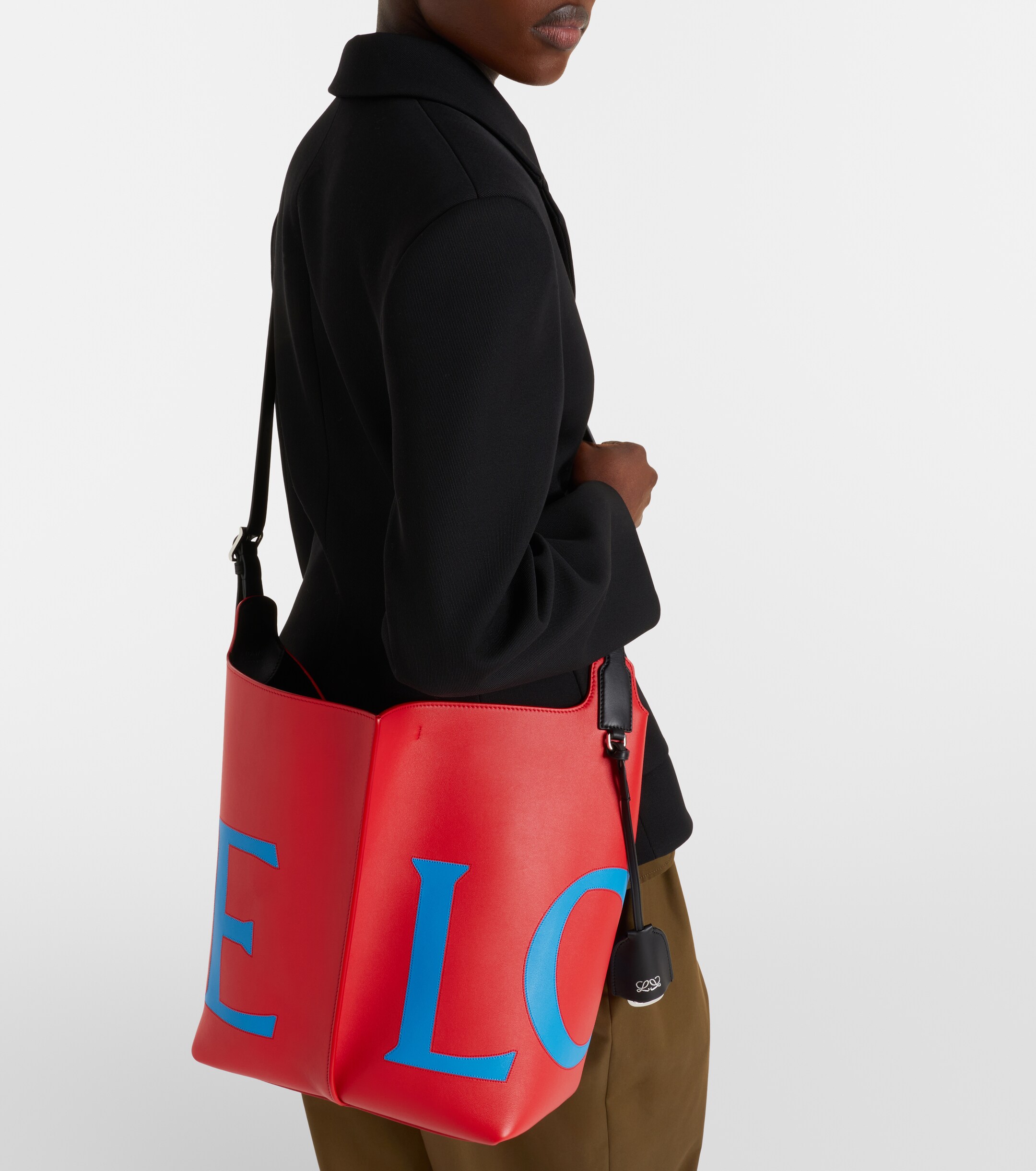 Loewe Bilbao Large leather bucket bag