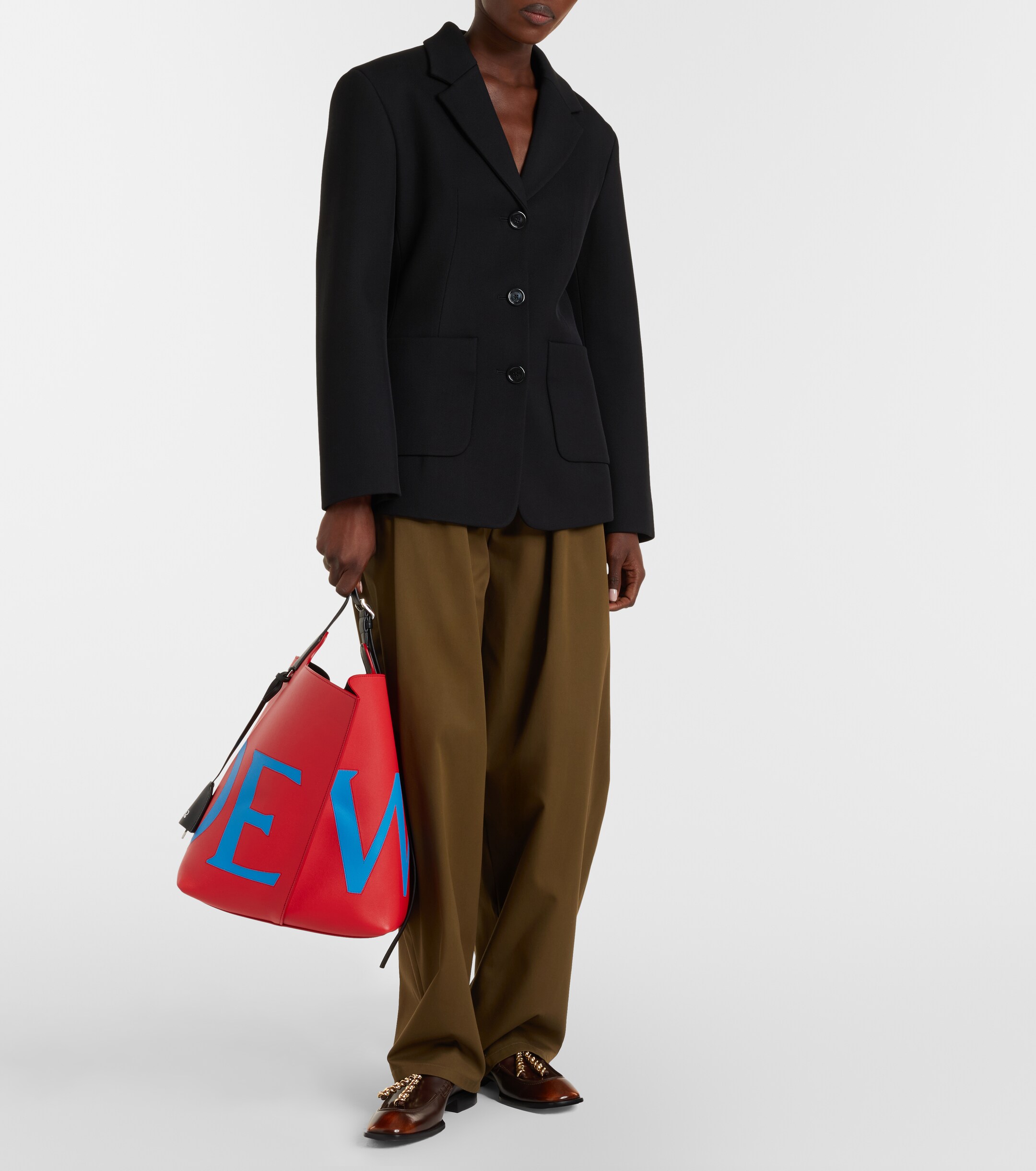 Loewe Bilbao Large leather bucket bag