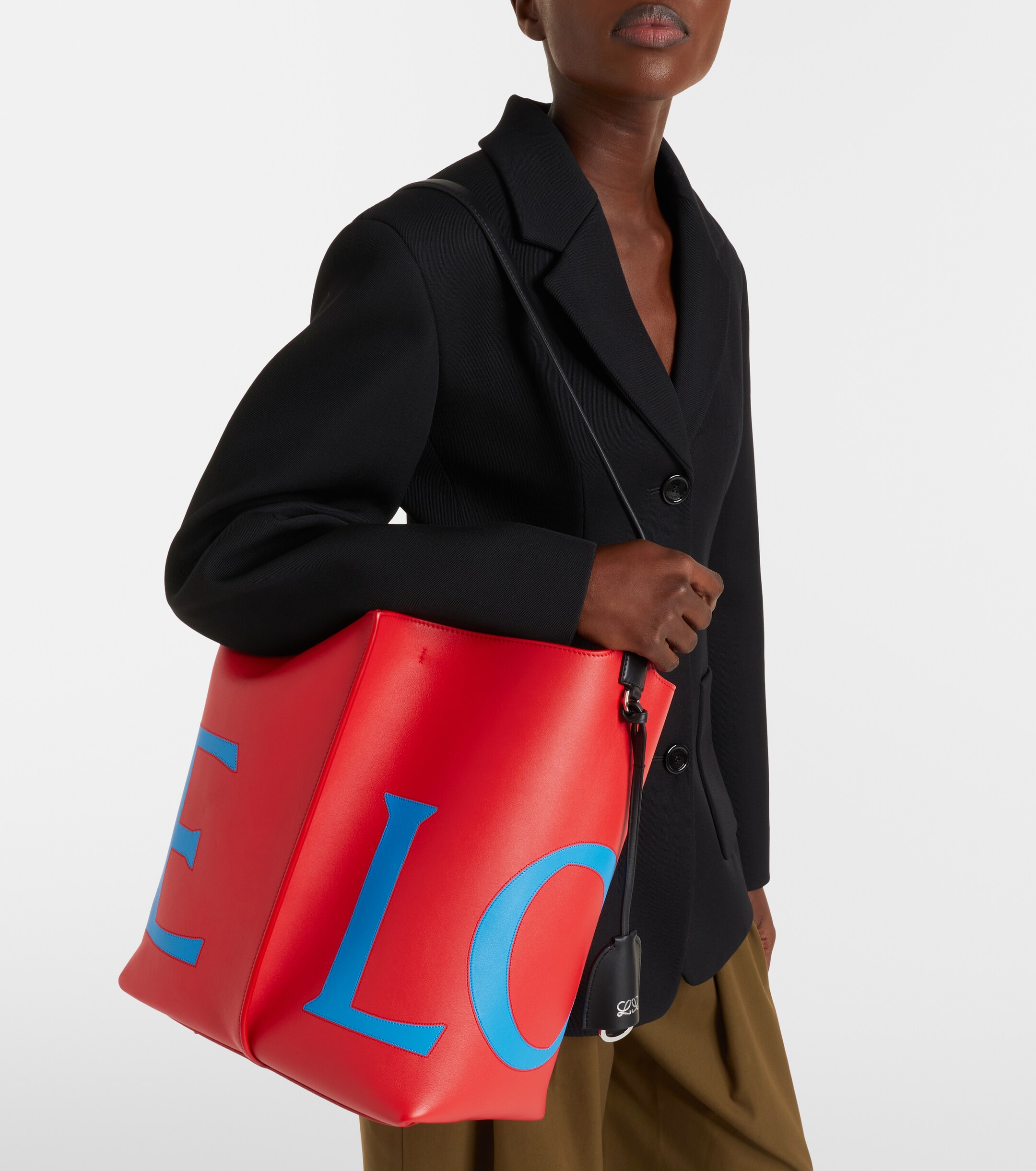 Loewe Bilbao Large leather bucket bag