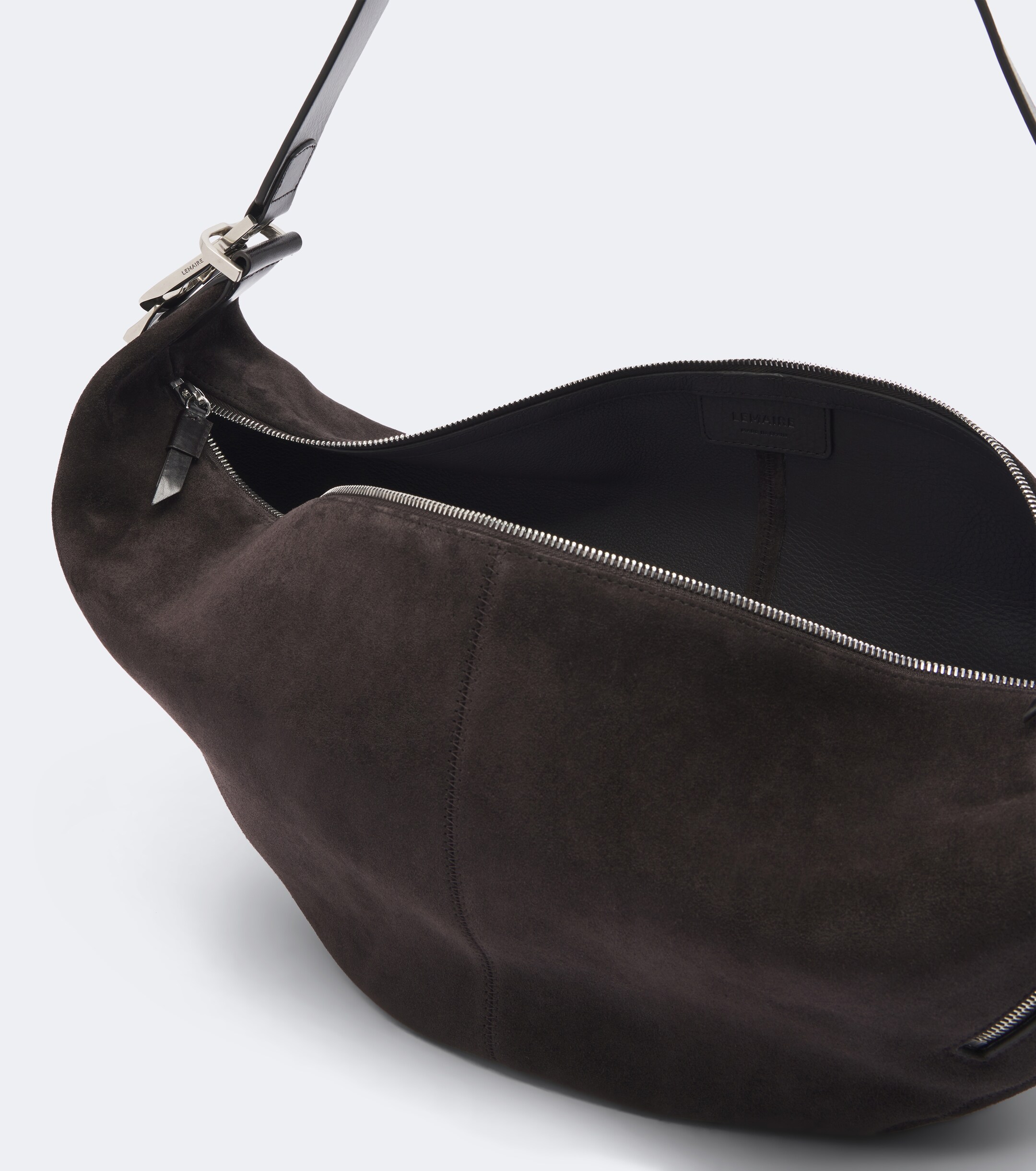 Lemaire Lemaire Quiver Clip suede shoulder bag