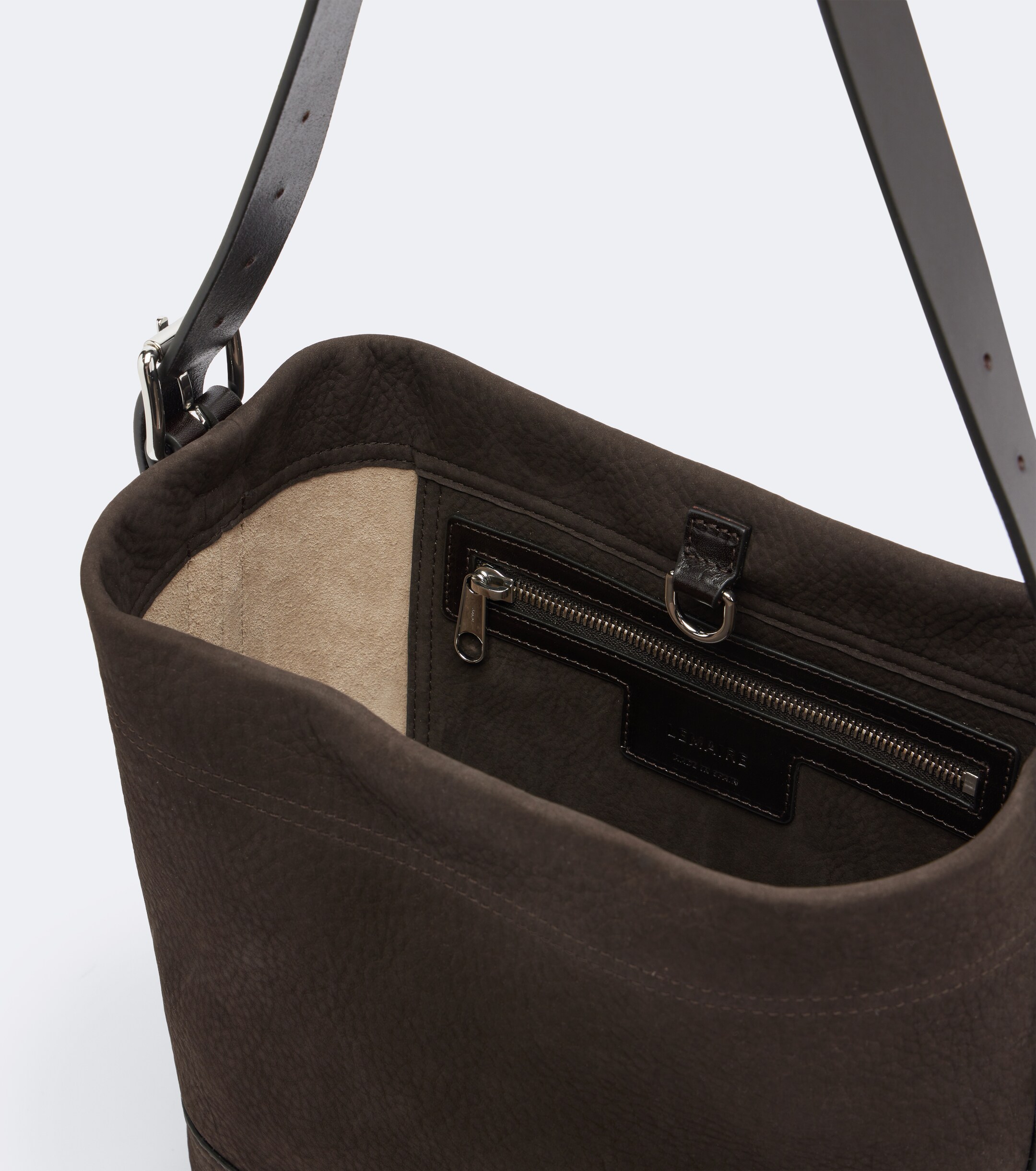 Lemaire Belted Medium leather tote bag