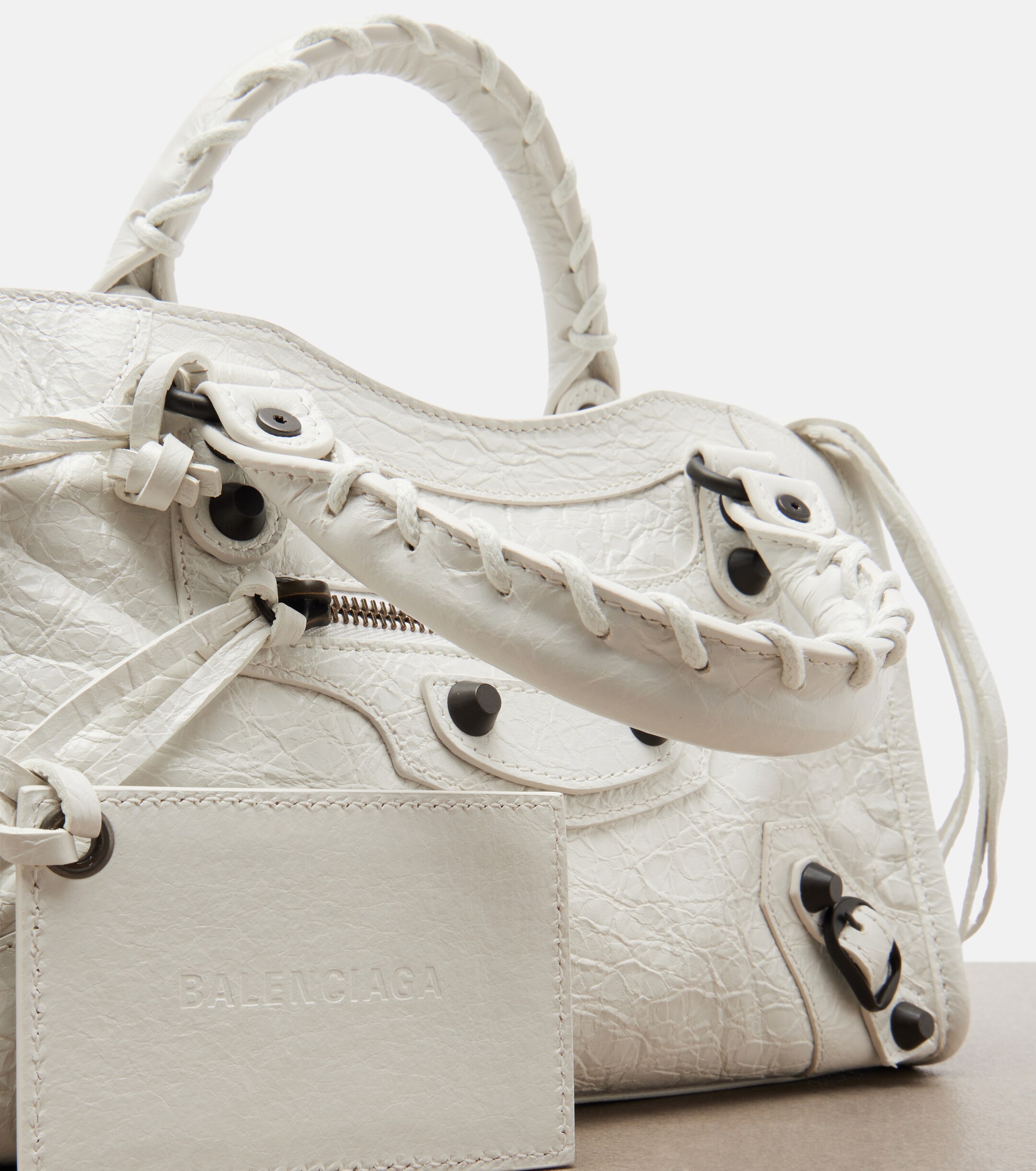 Balenciaga Le City Mini leather top-handle bag