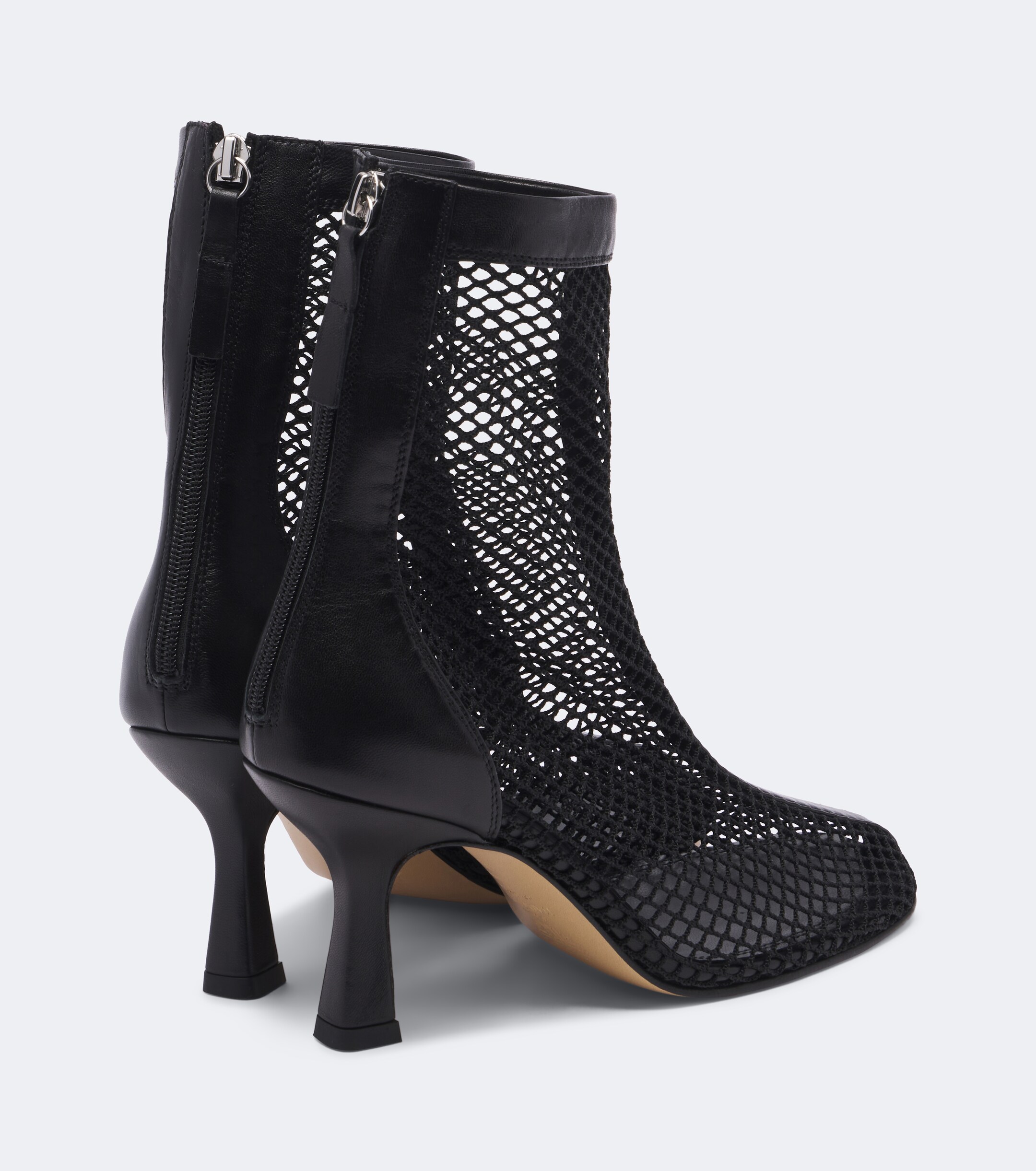 Souliers Martinez Souliers Martinez Fira leather-trimmed mesh ankle boots