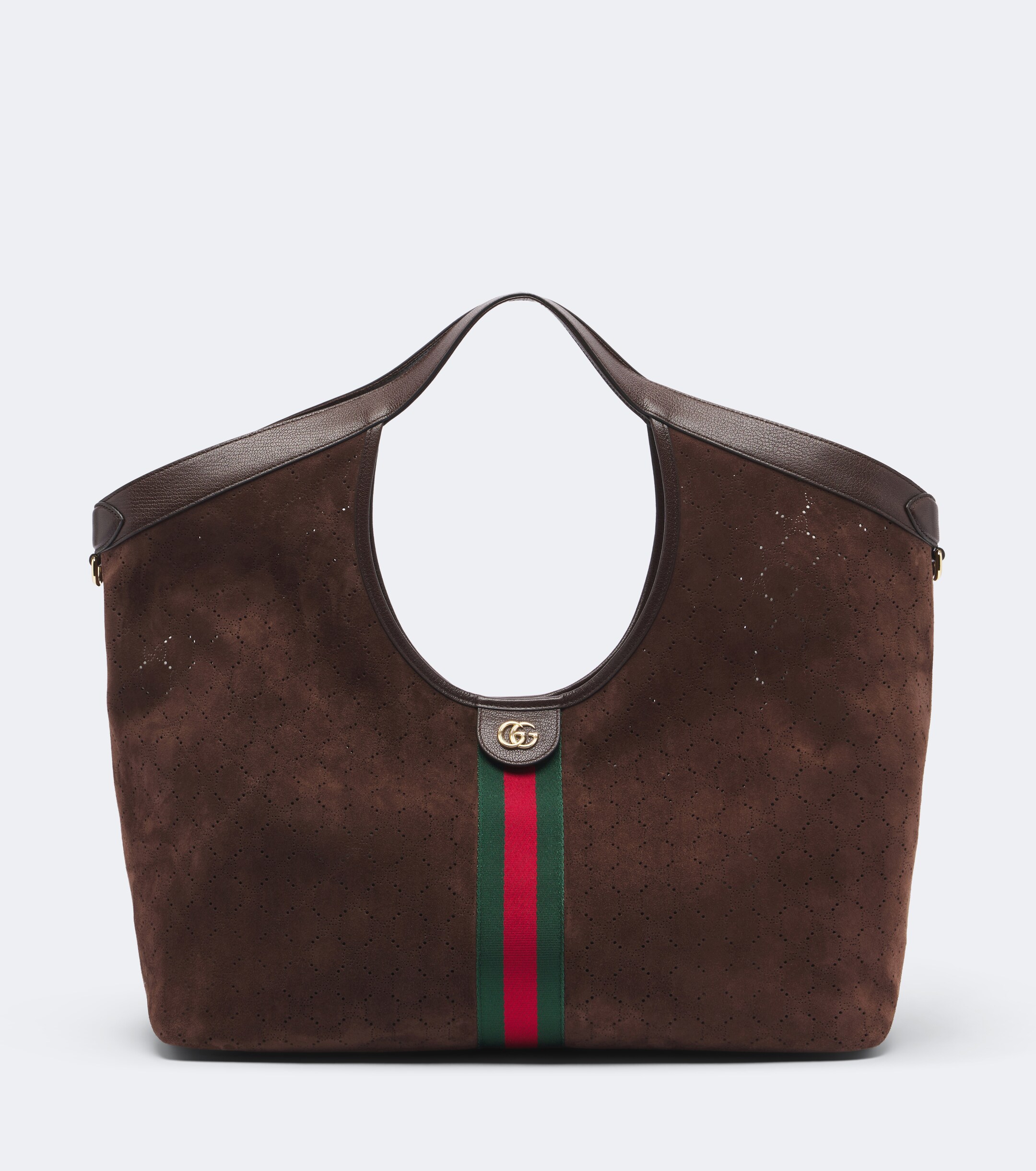 Gucci Gucci Giglio Large suede tote bag