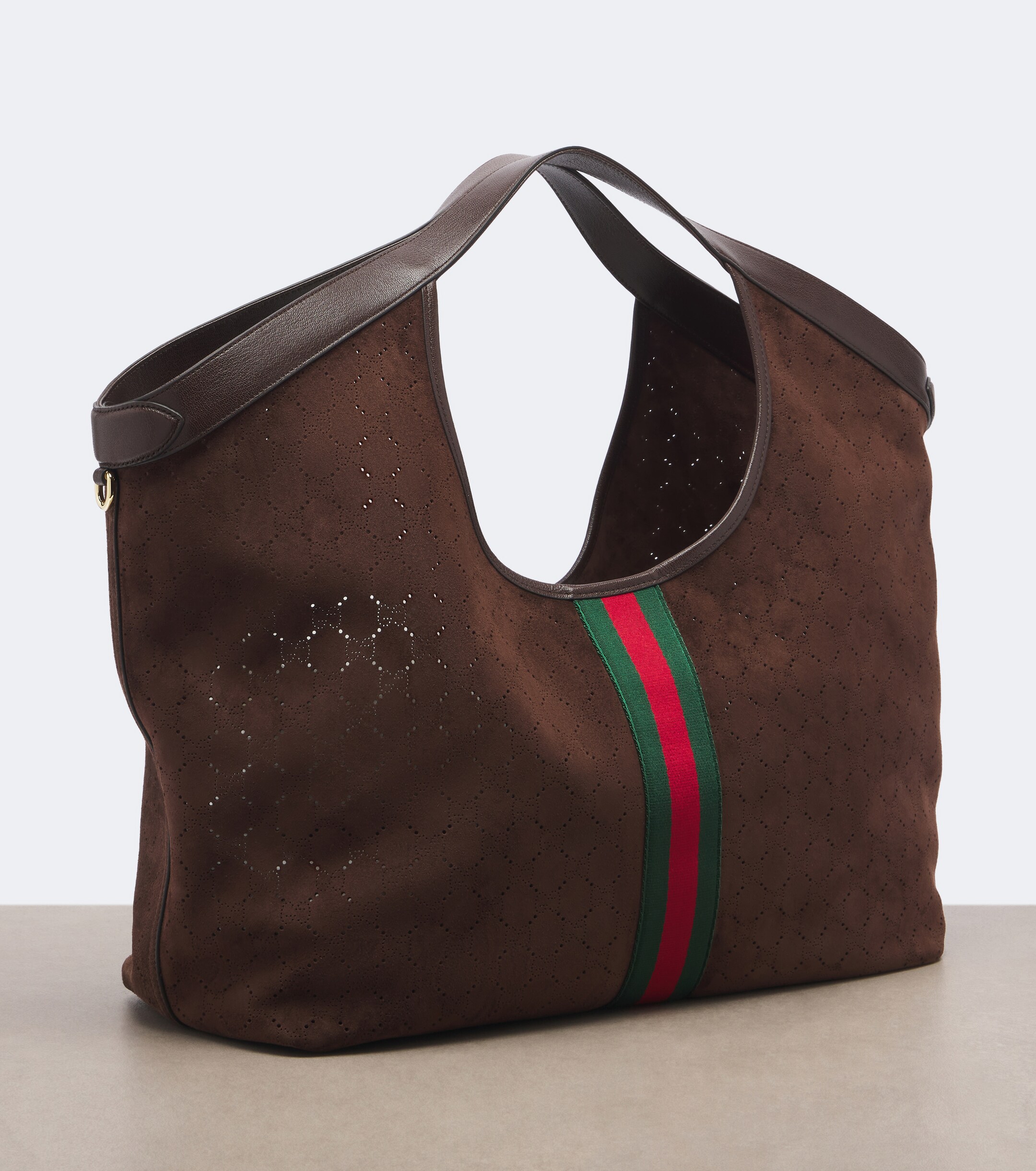 Gucci Gucci Giglio Large suede tote bag