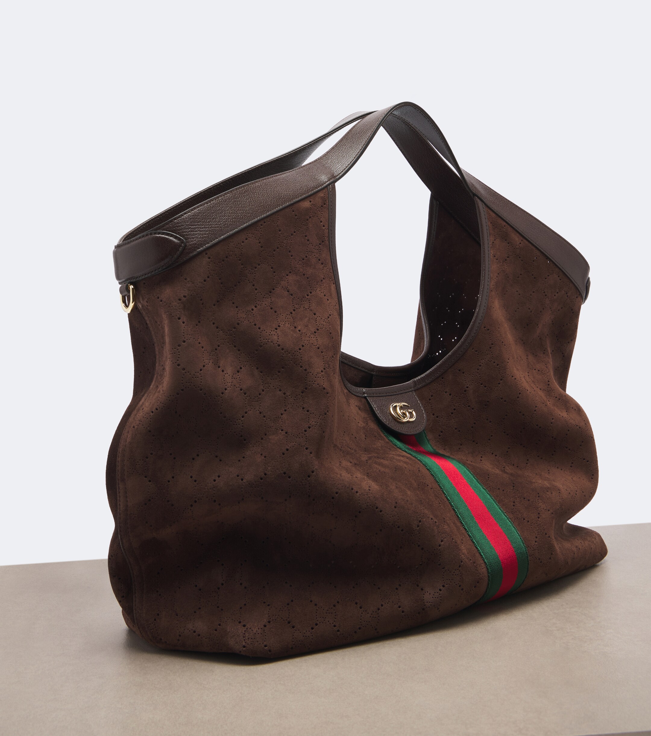 Gucci Gucci Giglio Large suede tote bag