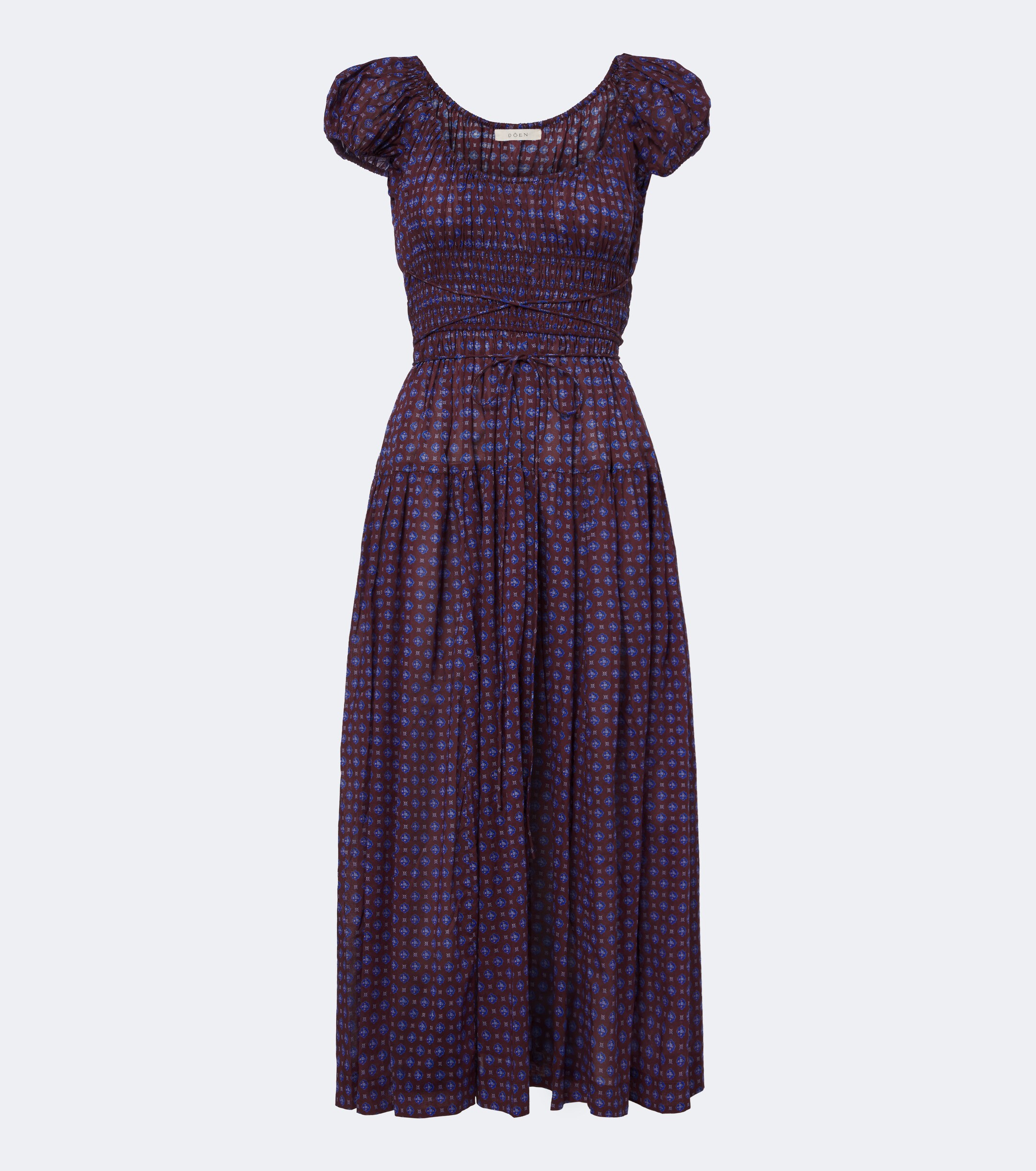 Dôen Dôen Quinelle printed cotton voile midi dress