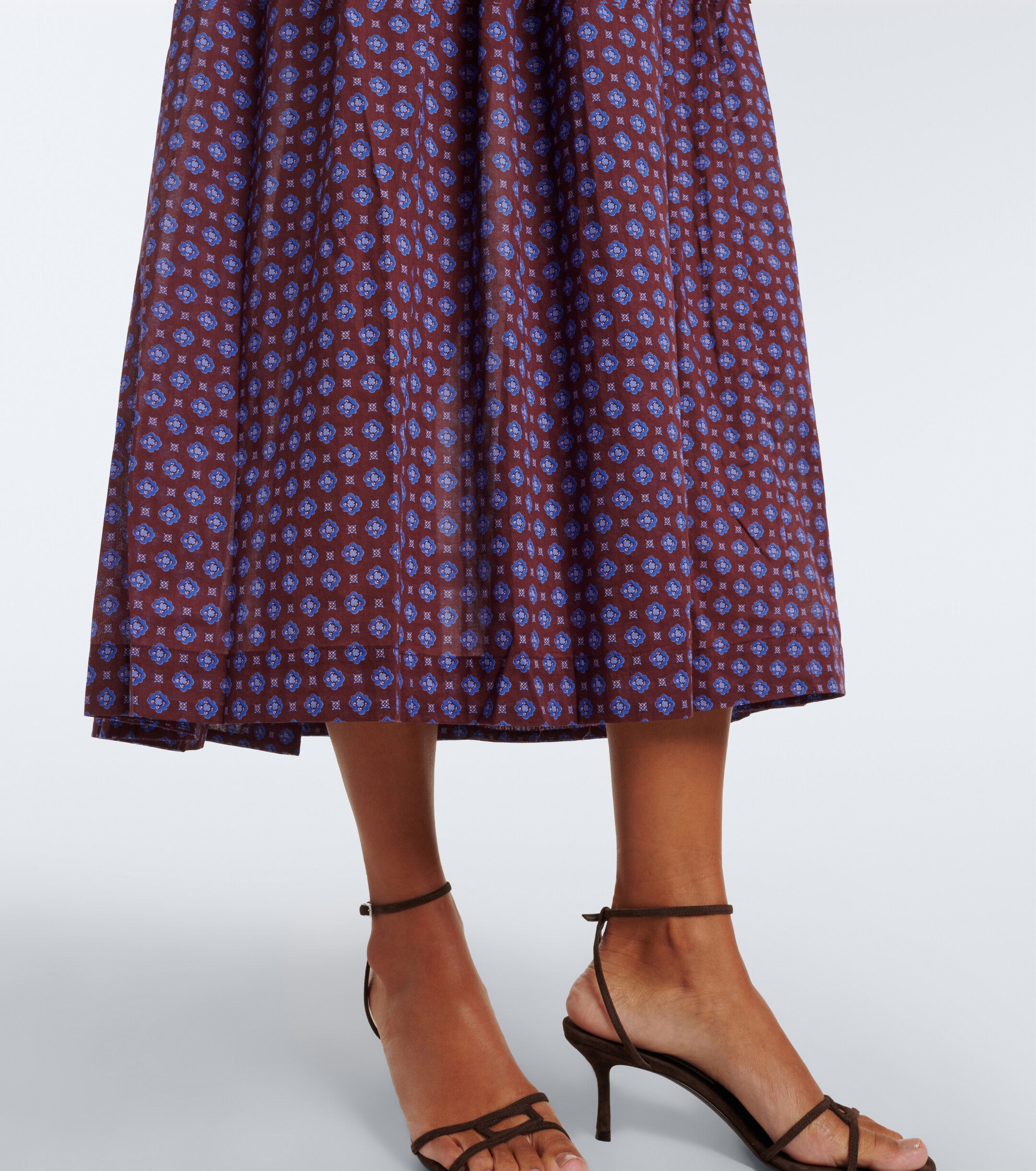 Dôen Dôen Quinelle printed cotton voile midi dress