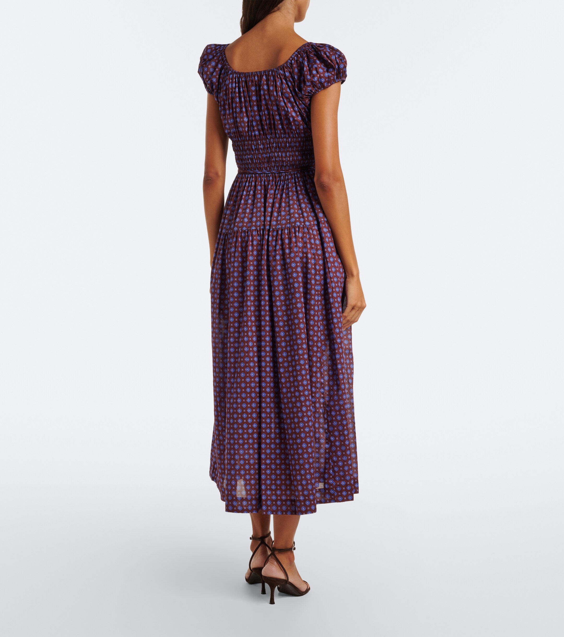 Dôen Dôen Quinelle printed cotton voile midi dress