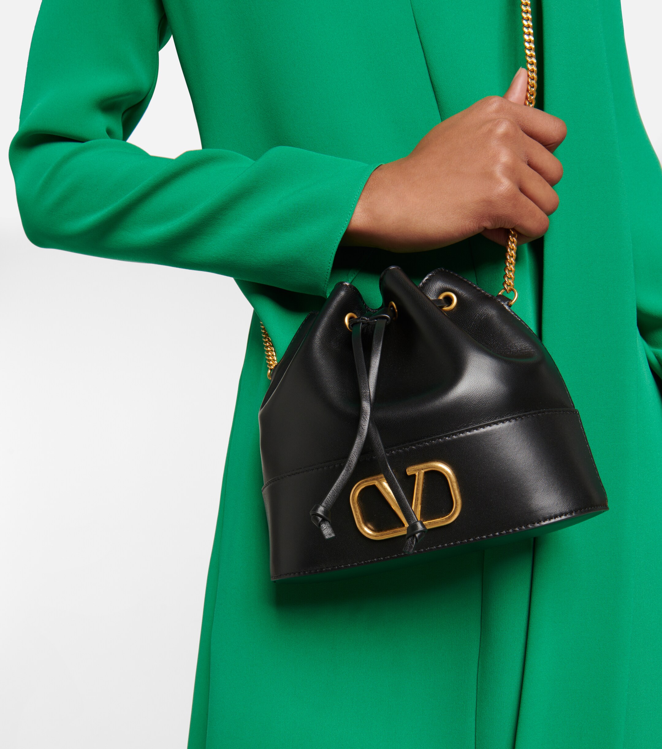 Valentino Garavani VLogo Signature Small leather bucket bag thumbnail