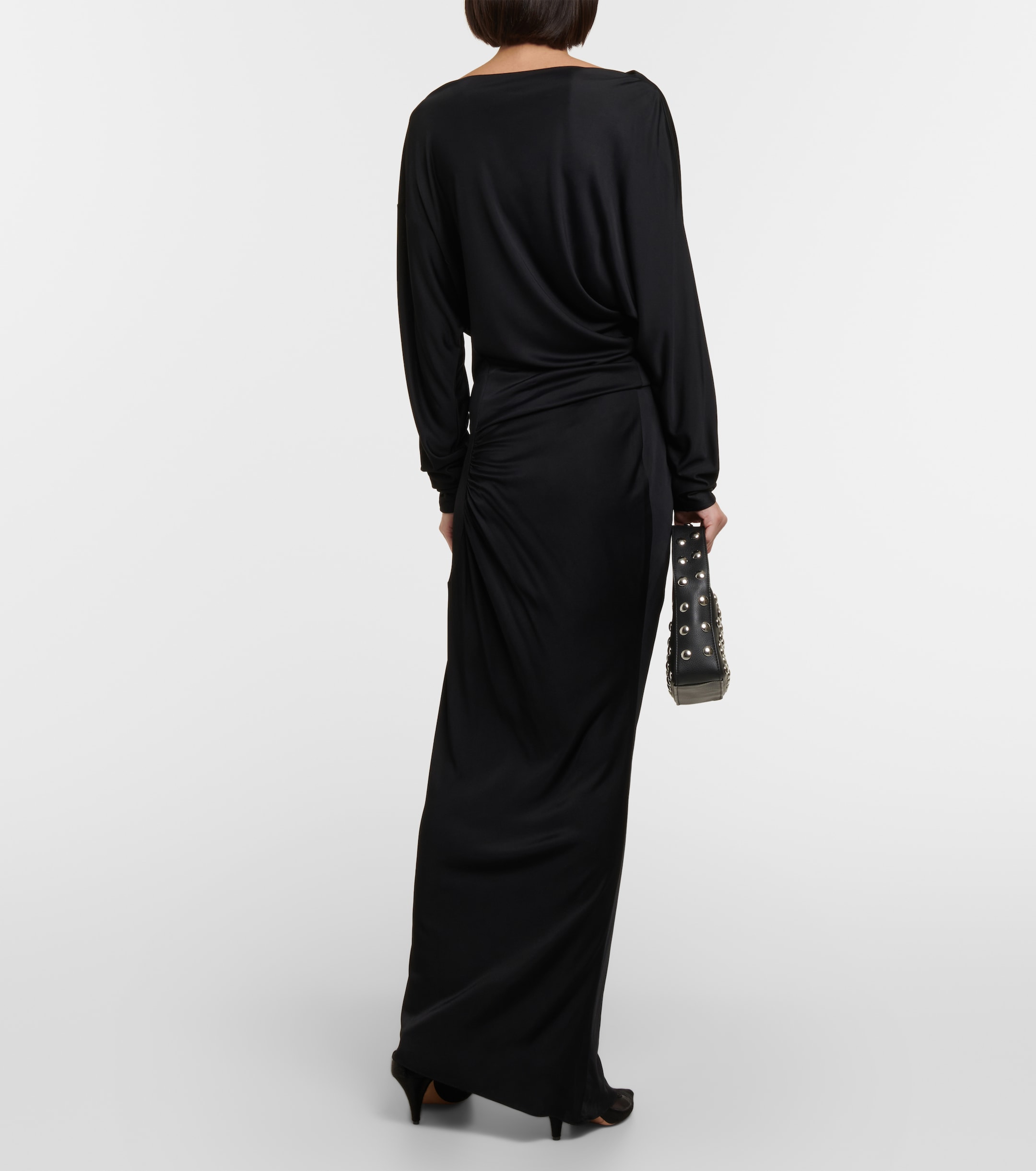 KHAITE Oron ruched jersey maxi dress