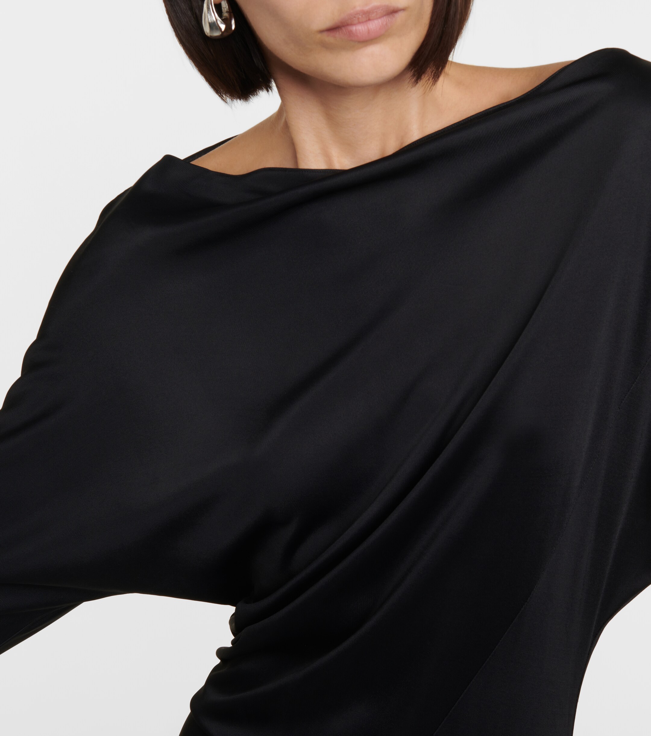 KHAITE Oron ruched jersey maxi dress