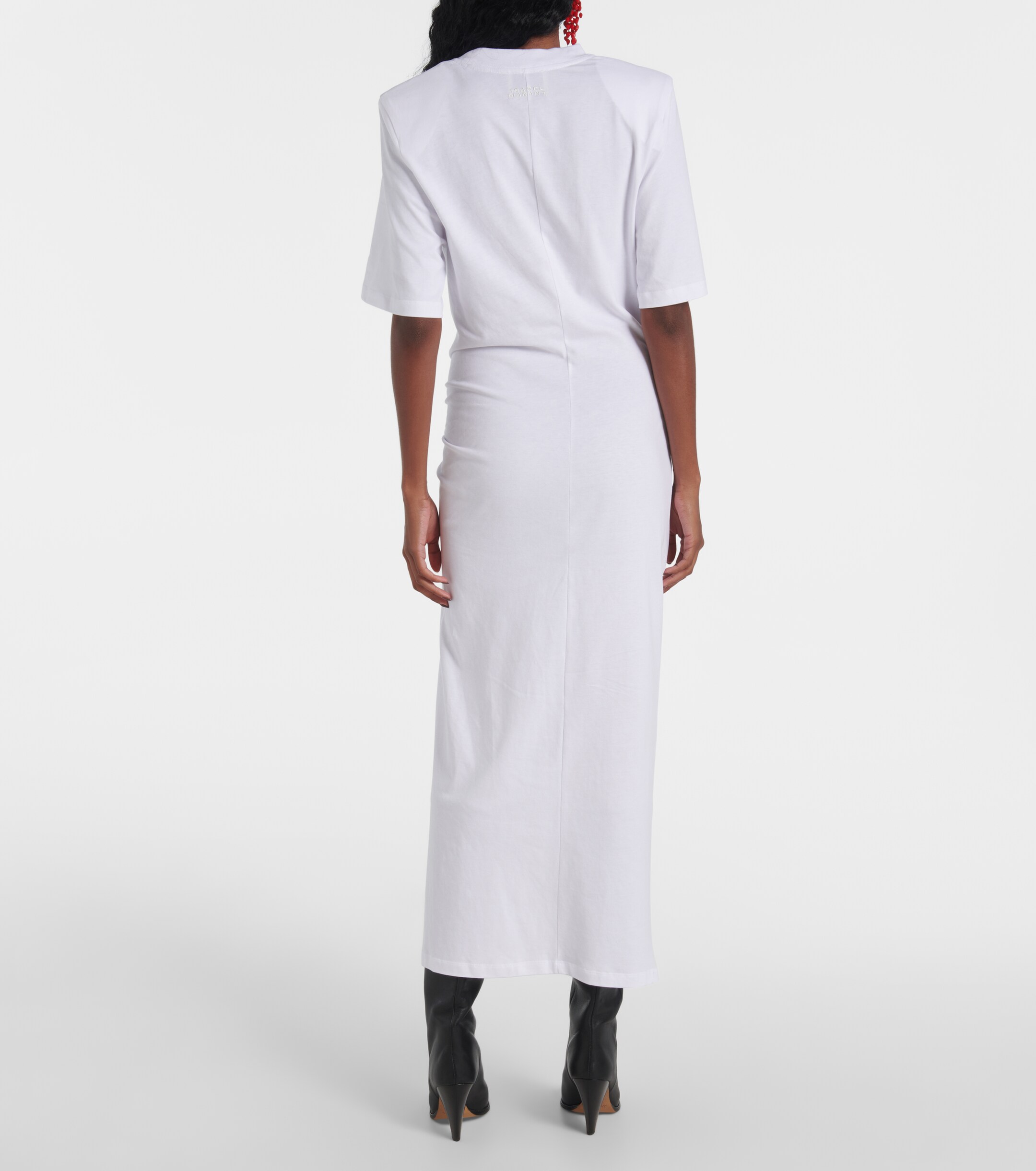 Isabel Marant Lexia gathered cotton midi dress thumbnail