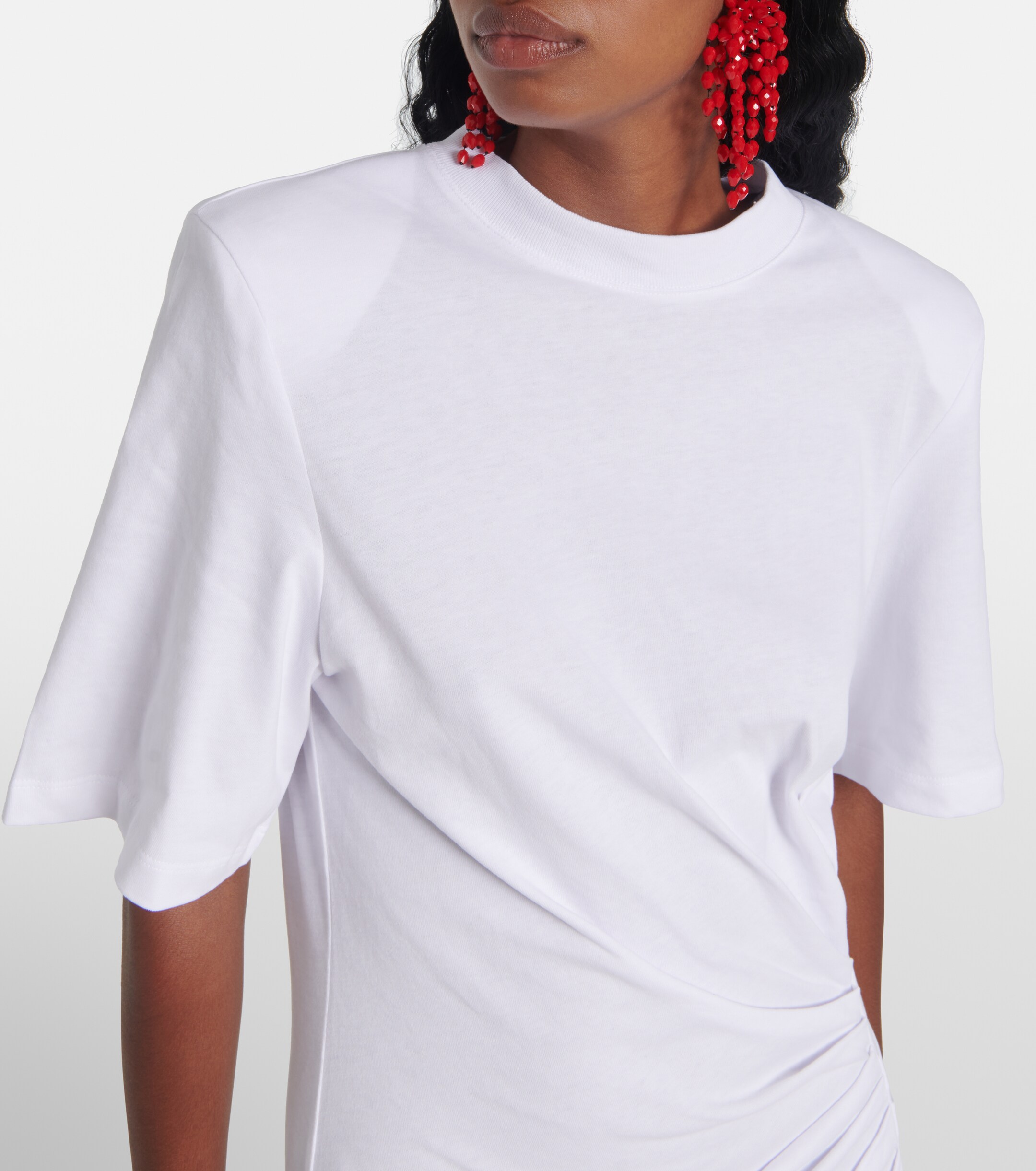 Isabel Marant Lexia gathered cotton midi dress thumbnail
