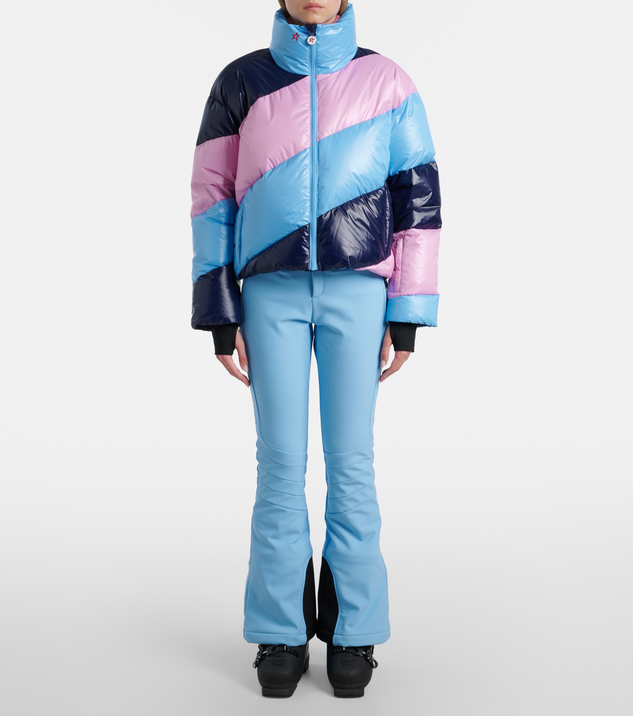 PERFECT MOMENT Perfect Moment Mojo striped down ski jacket