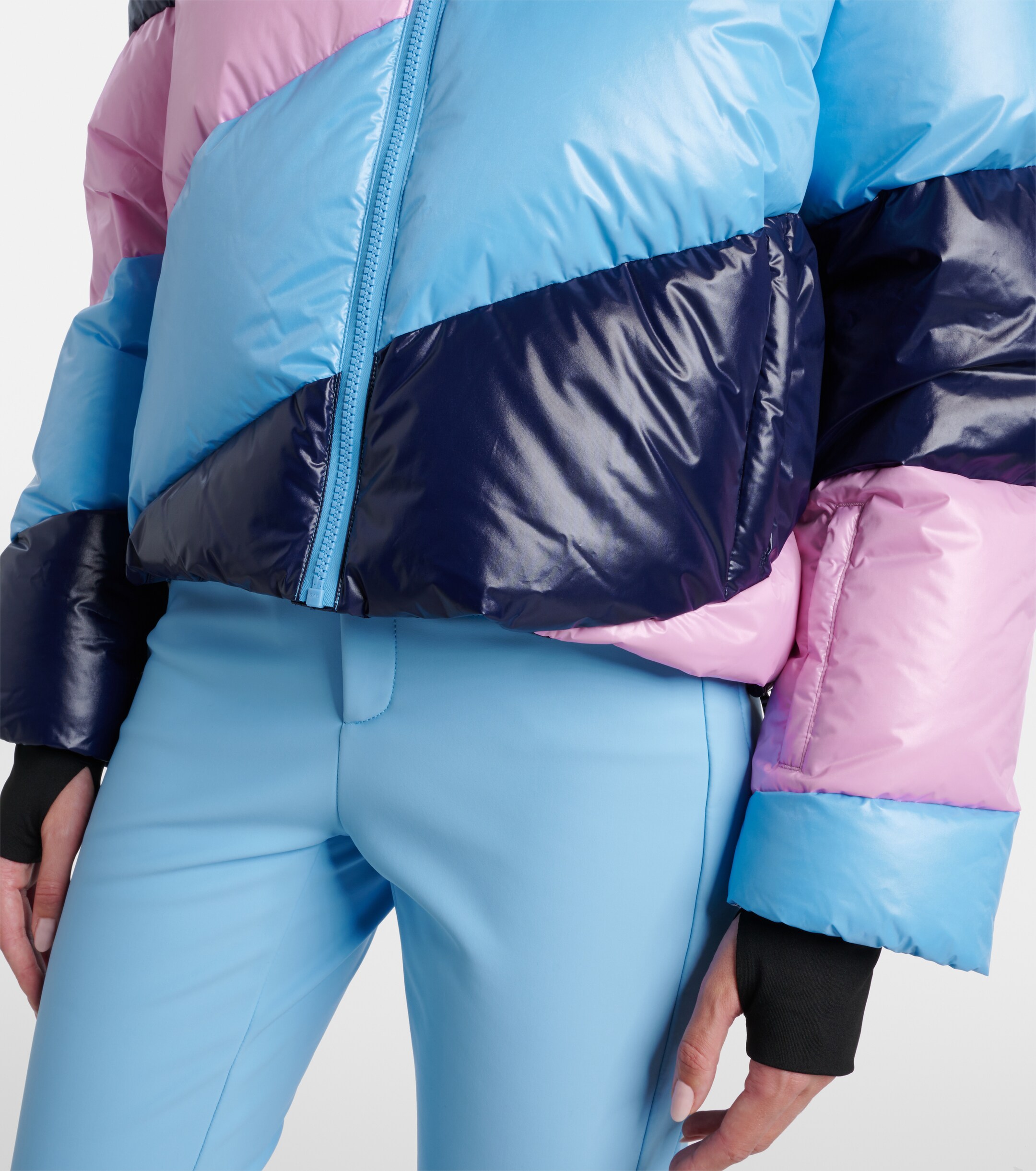 PERFECT MOMENT Perfect Moment Mojo striped down ski jacket