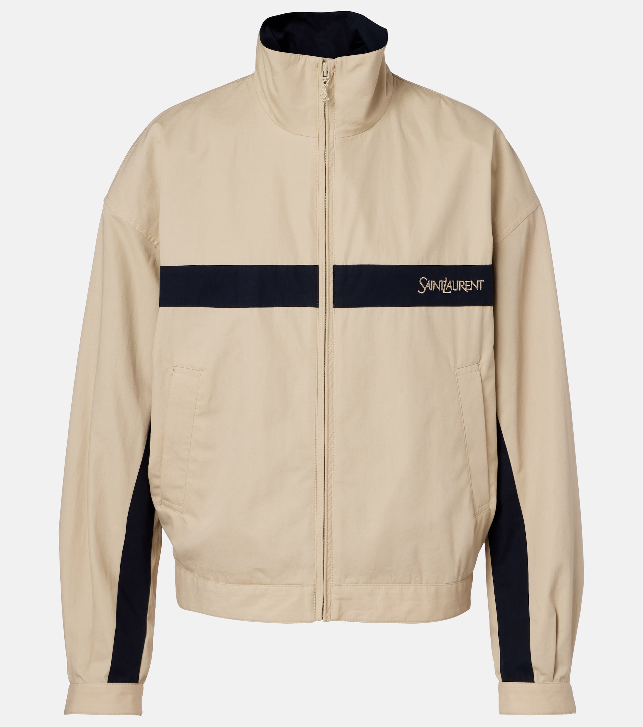 Saint Laurent Logo cotton canvas jacket