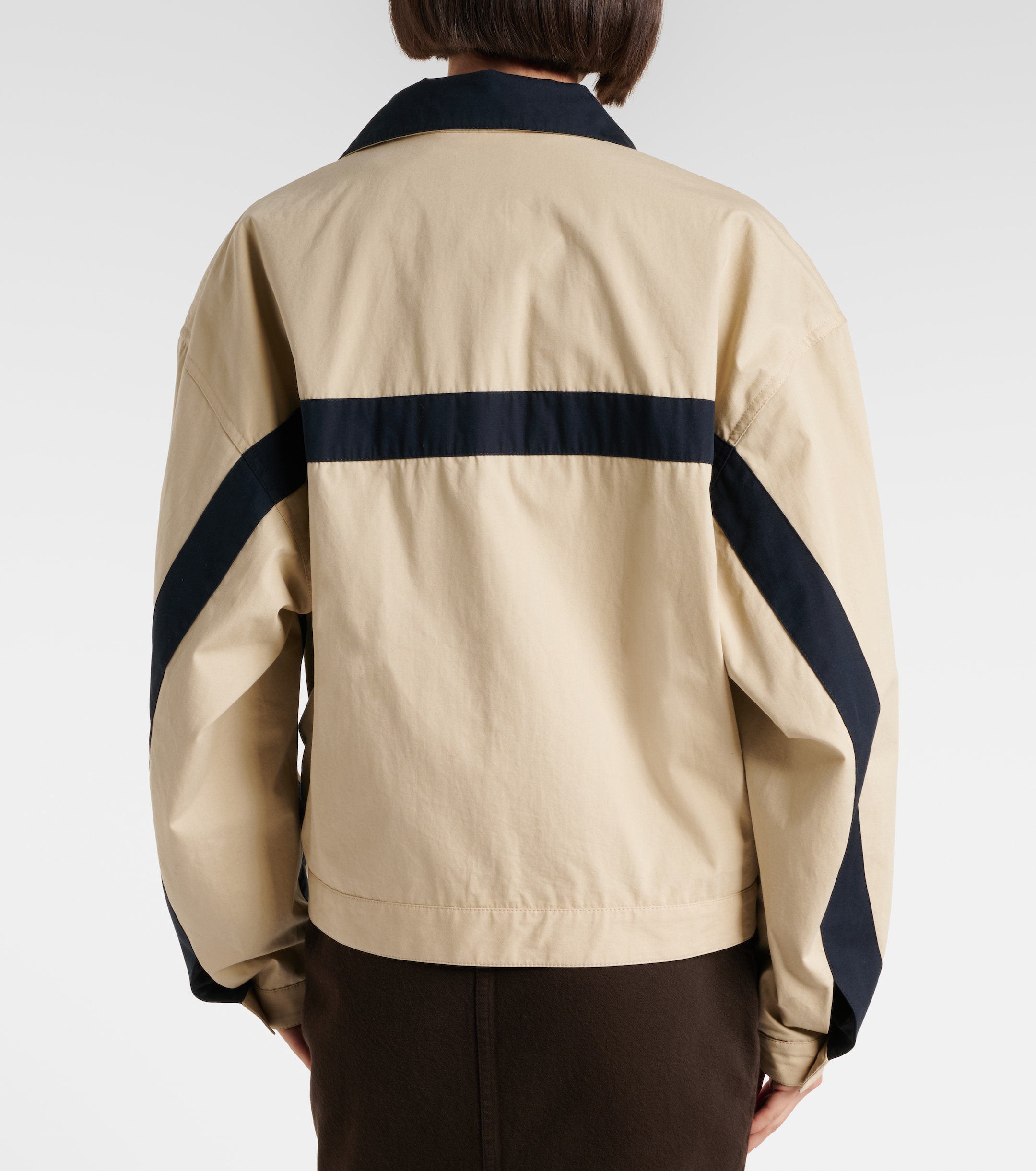 Saint Laurent Logo cotton canvas jacket