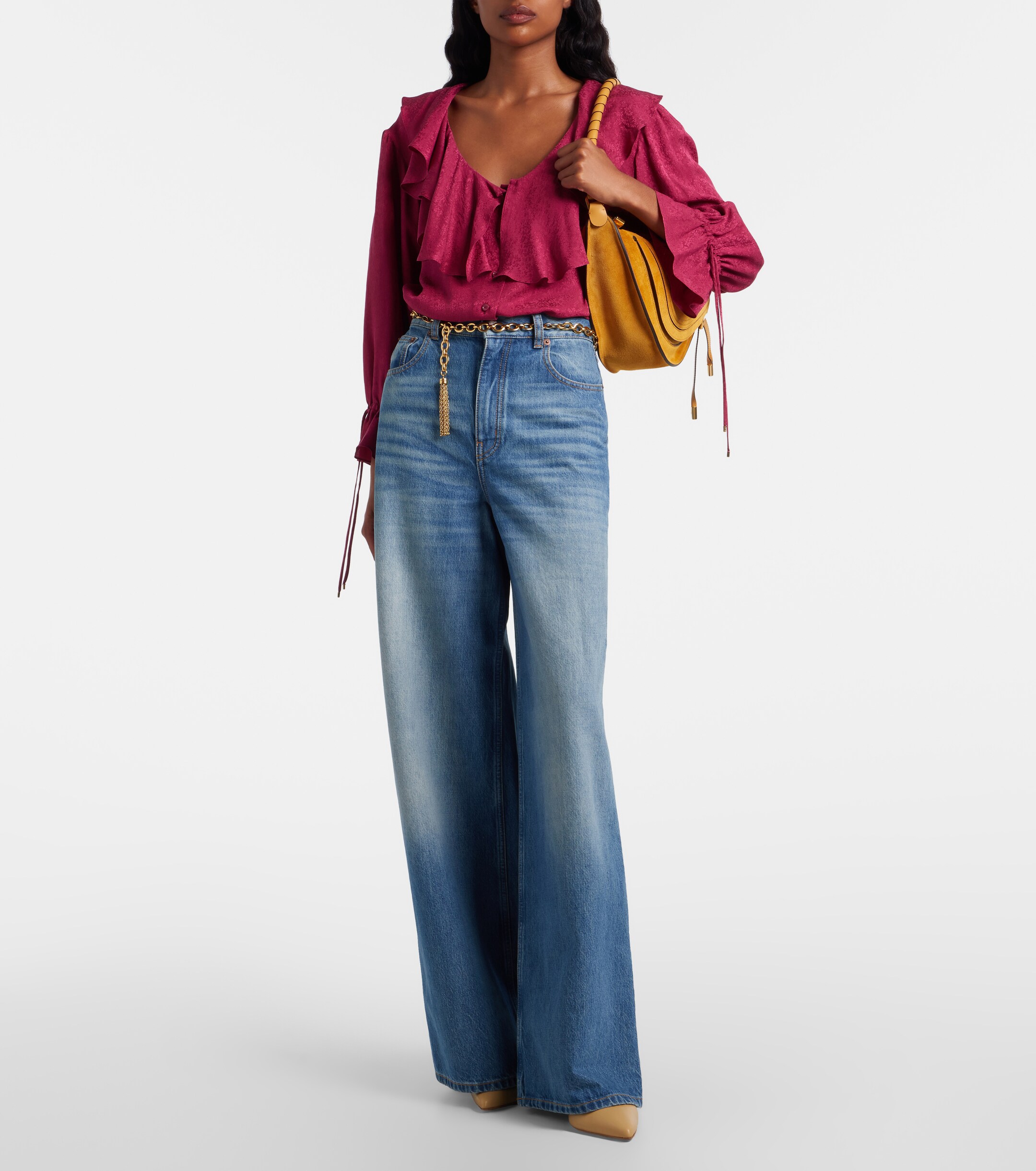 Chloé Marcie Medium suede shoulder bag