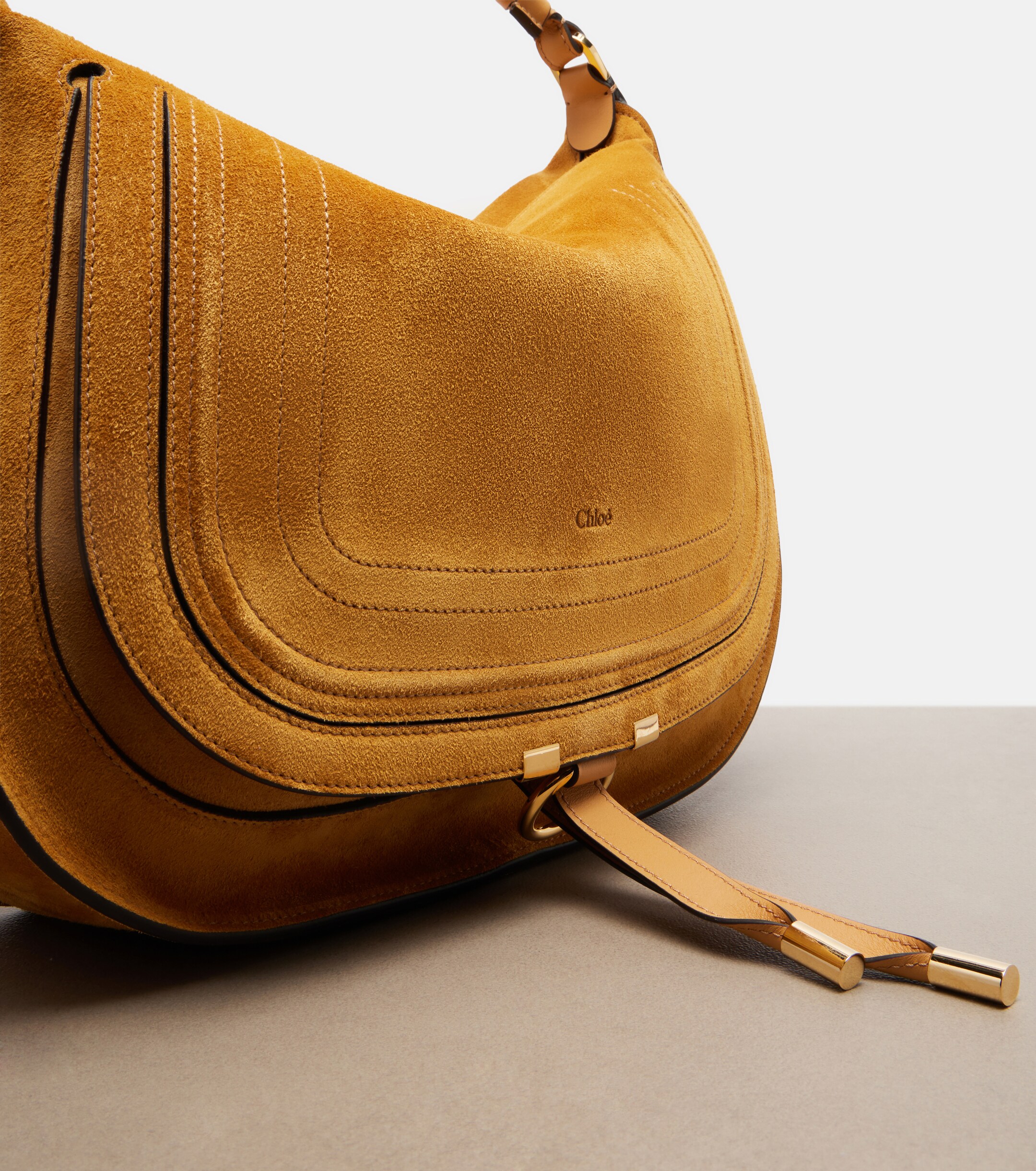 Chloé Marcie Medium suede shoulder bag