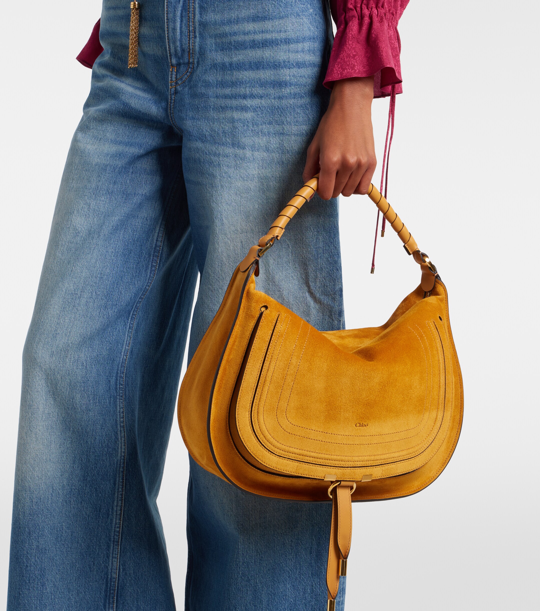 Chloé Marcie Medium suede shoulder bag