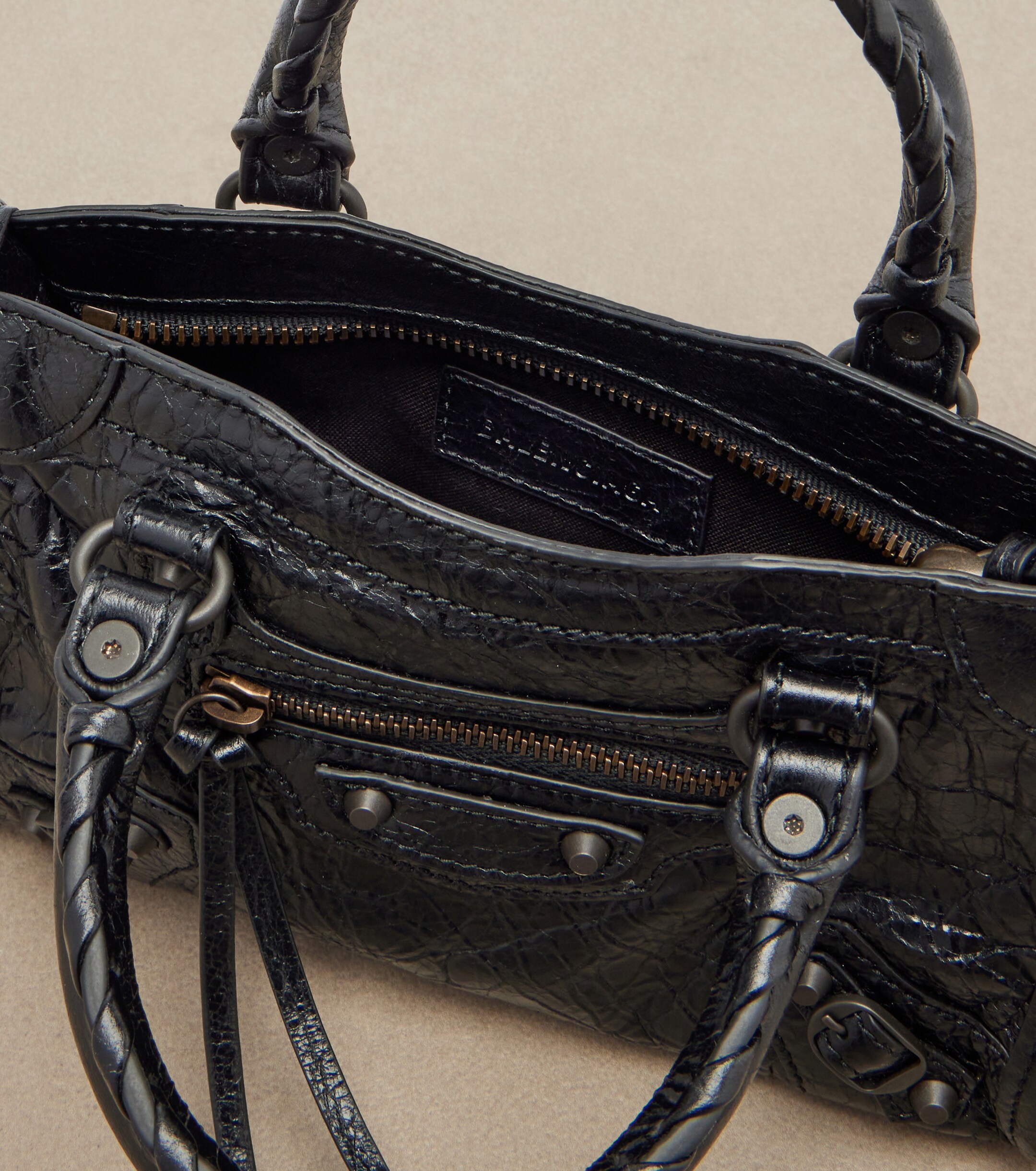 Balenciaga Le City Mini leather top-handle bag