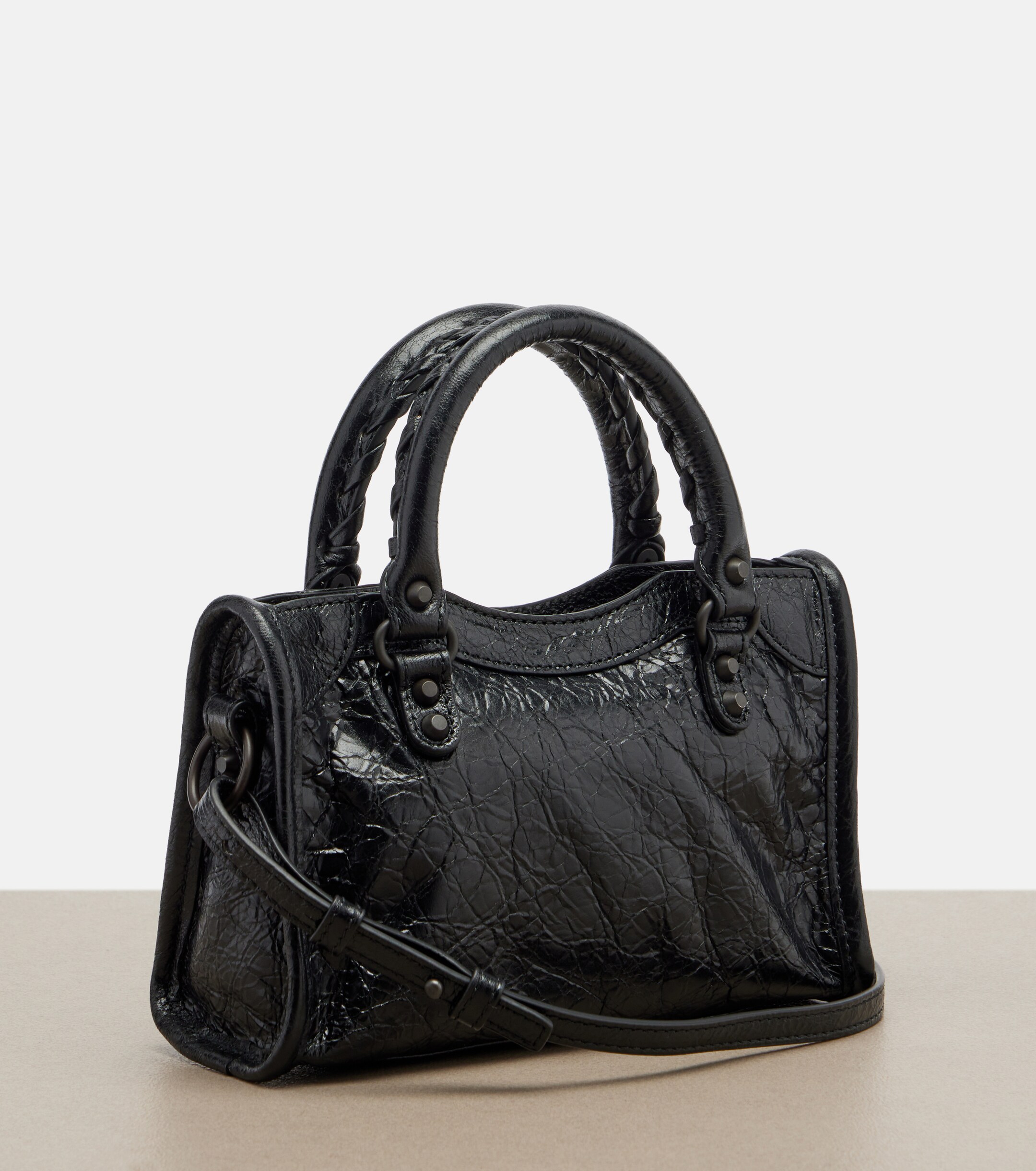 Balenciaga Le City Mini leather top-handle bag