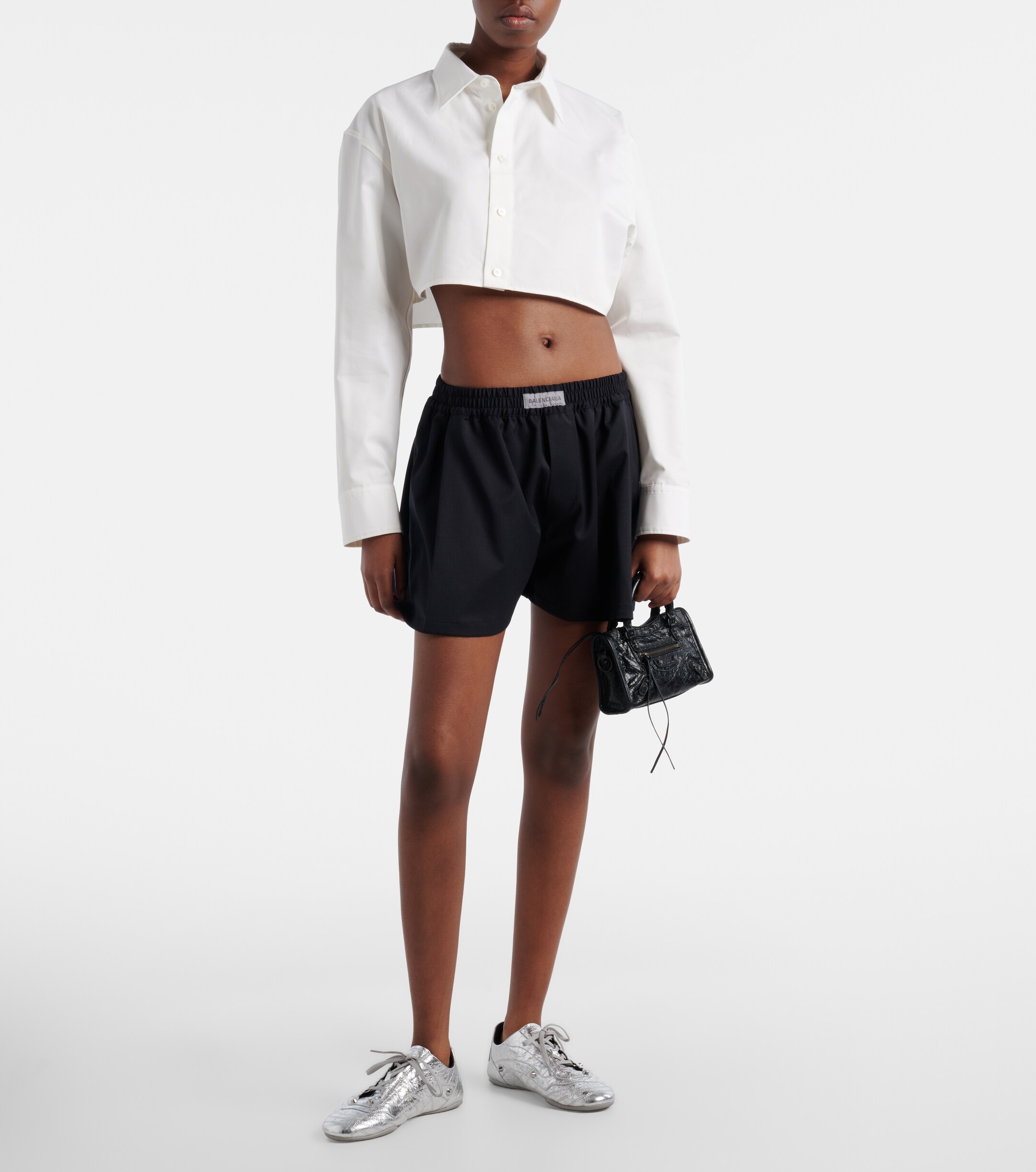 Balenciaga Le City Mini leather top-handle bag