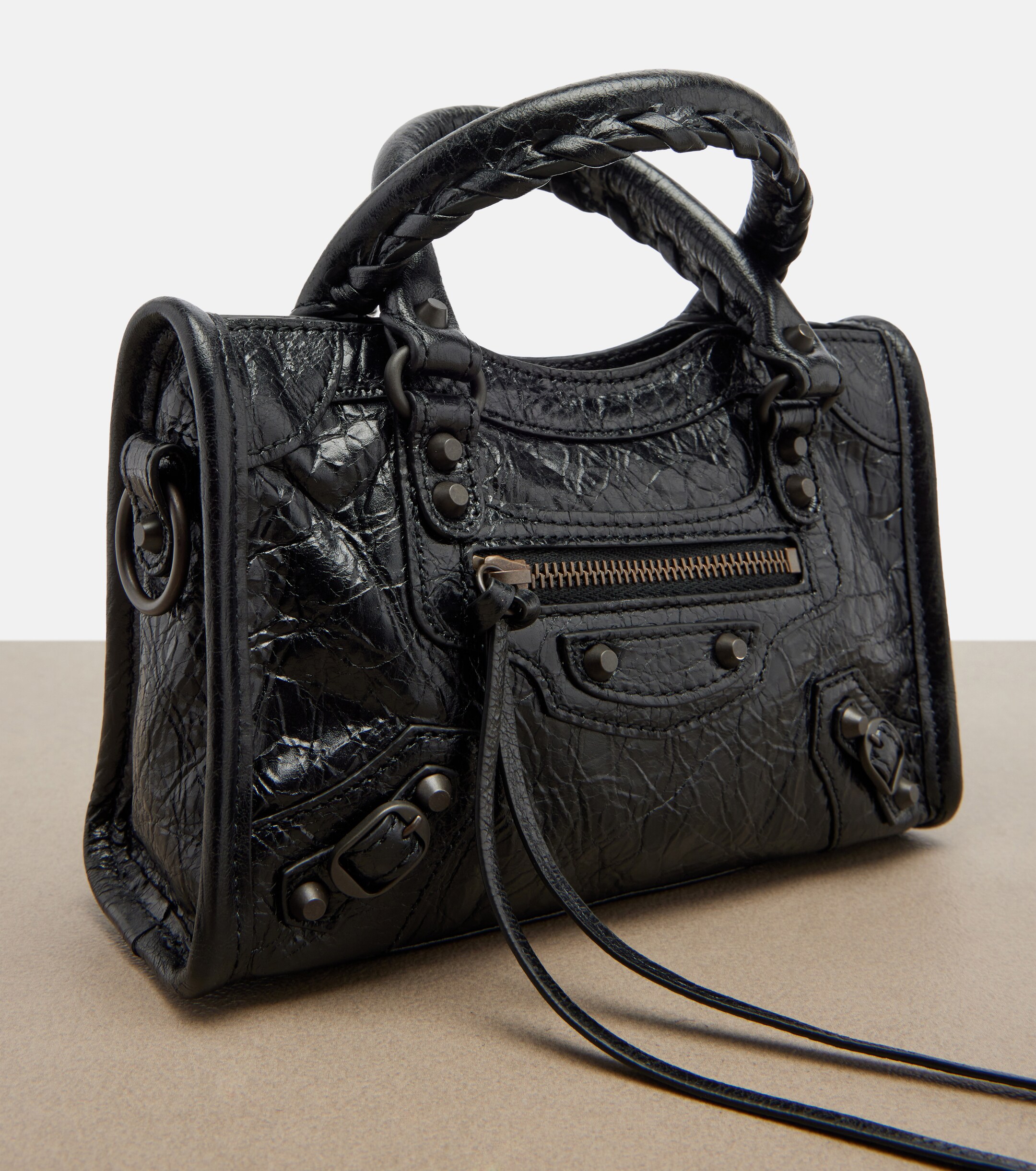 Balenciaga Le City Mini leather top-handle bag