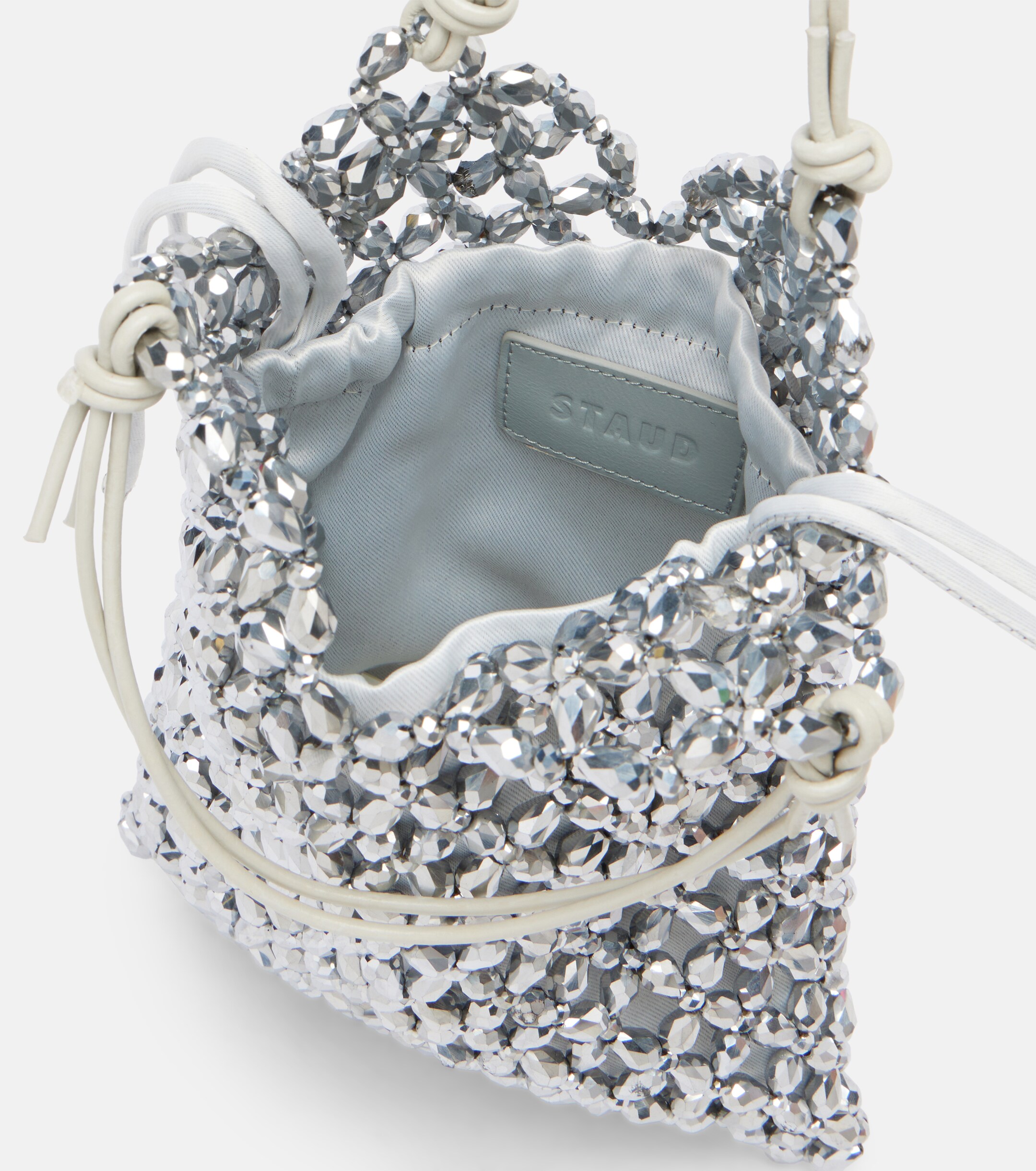 Staud Karla beaded top-handle bag