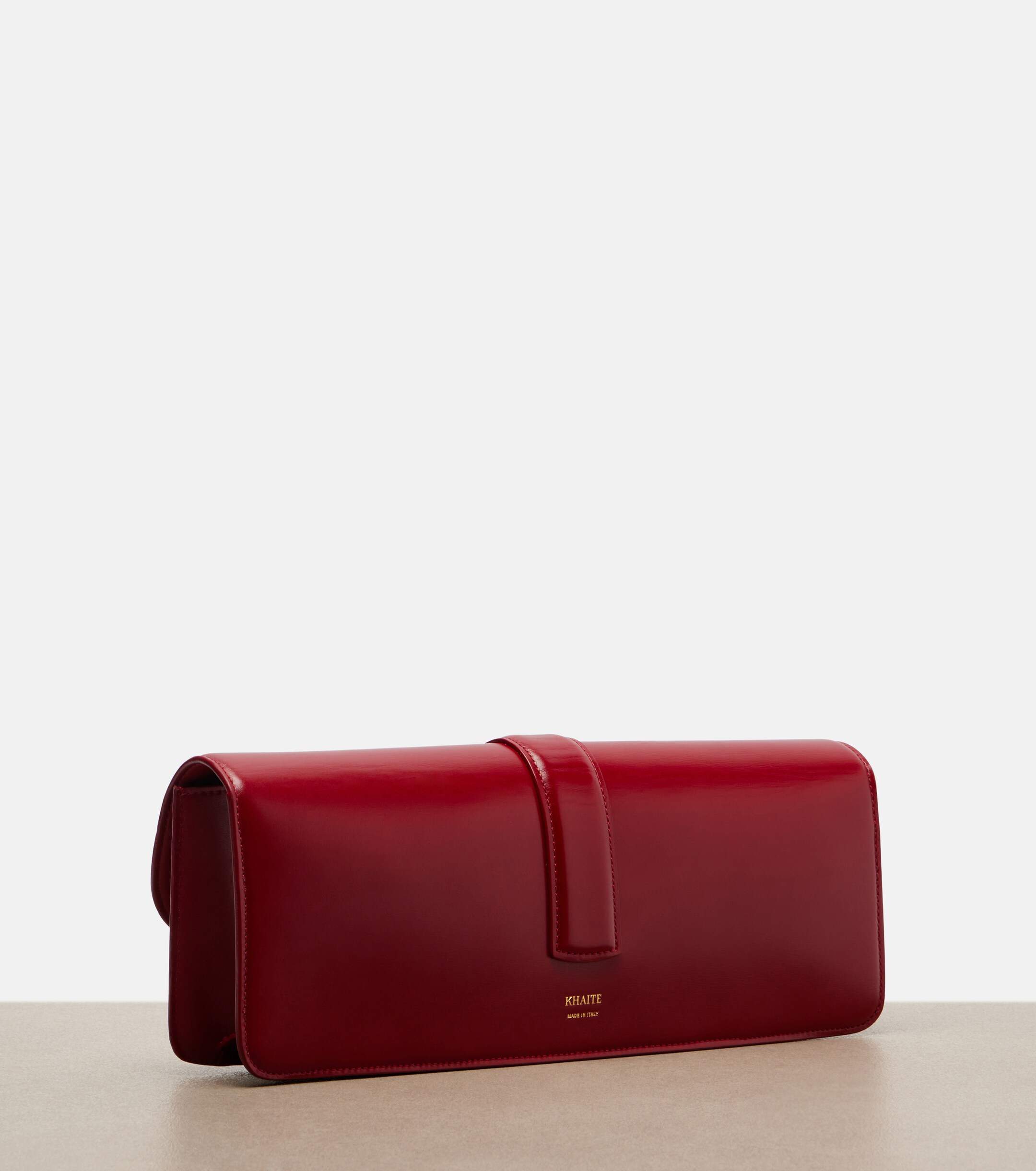 KHAITE Blake leather clutch
