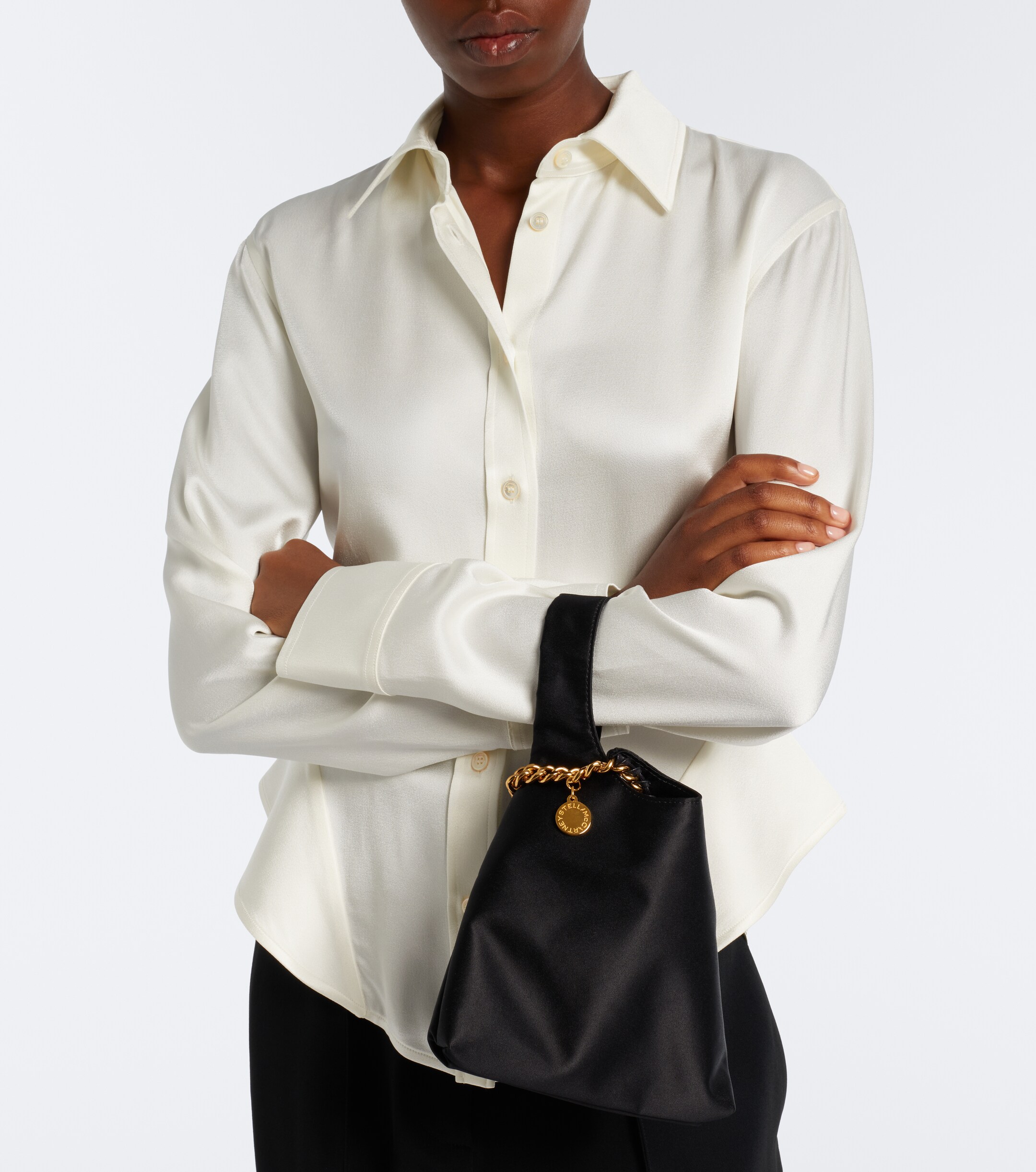 Stella McCartney Falabella satin tote bag