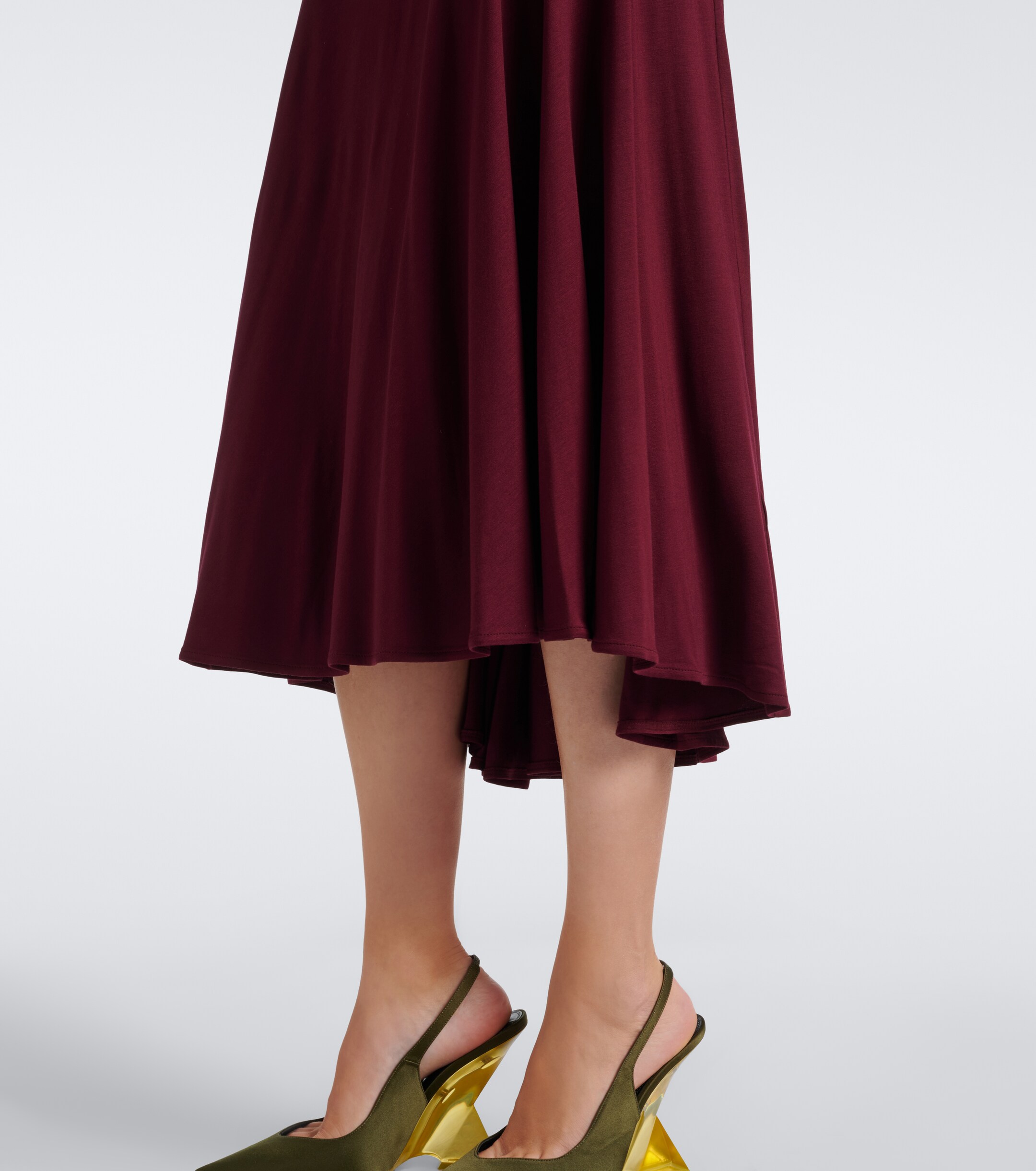 Blumarine Blumarine Draped tie-neck jersey midi dress