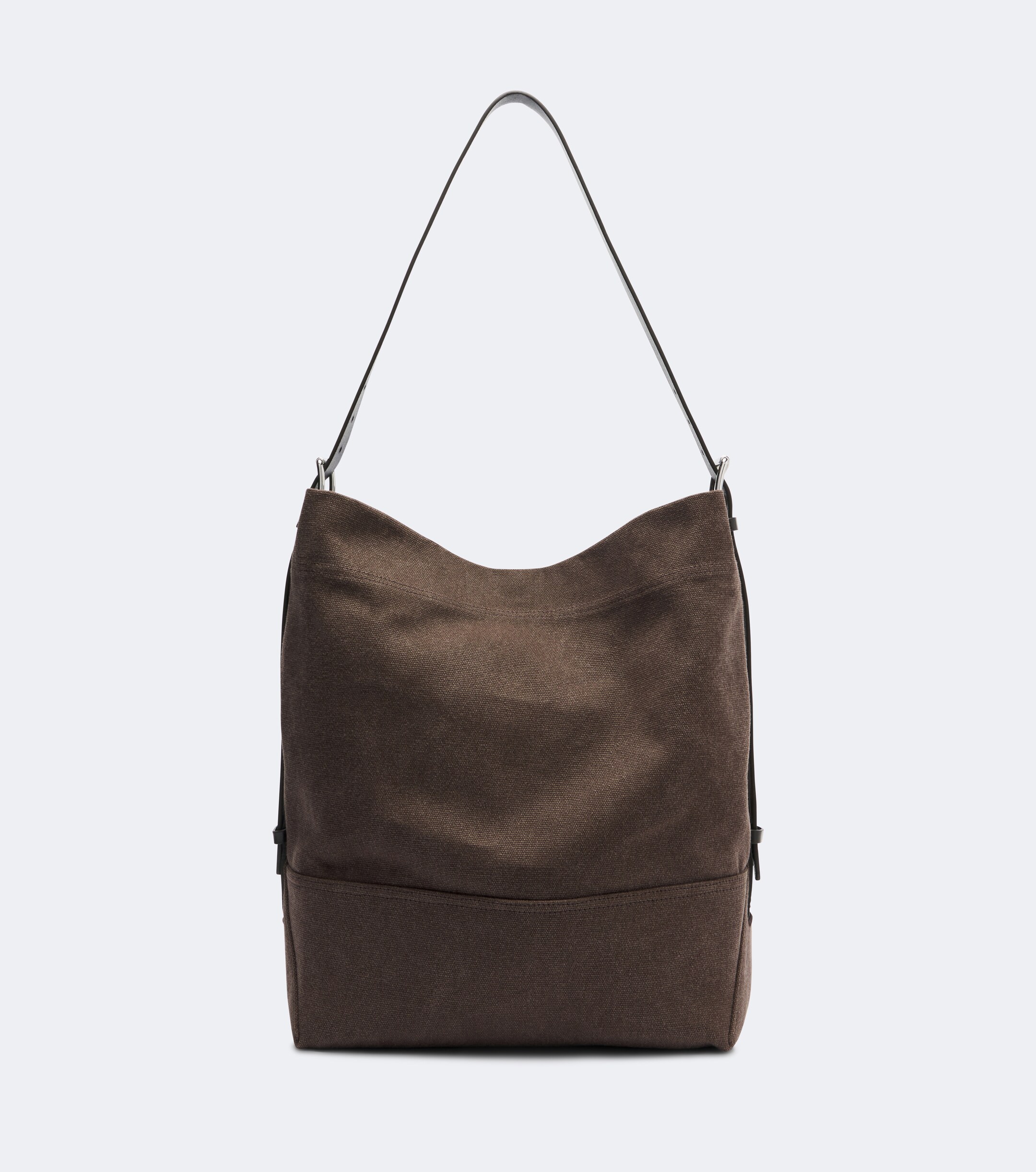 Lemaire Belted Medium cotton canvas tote bag