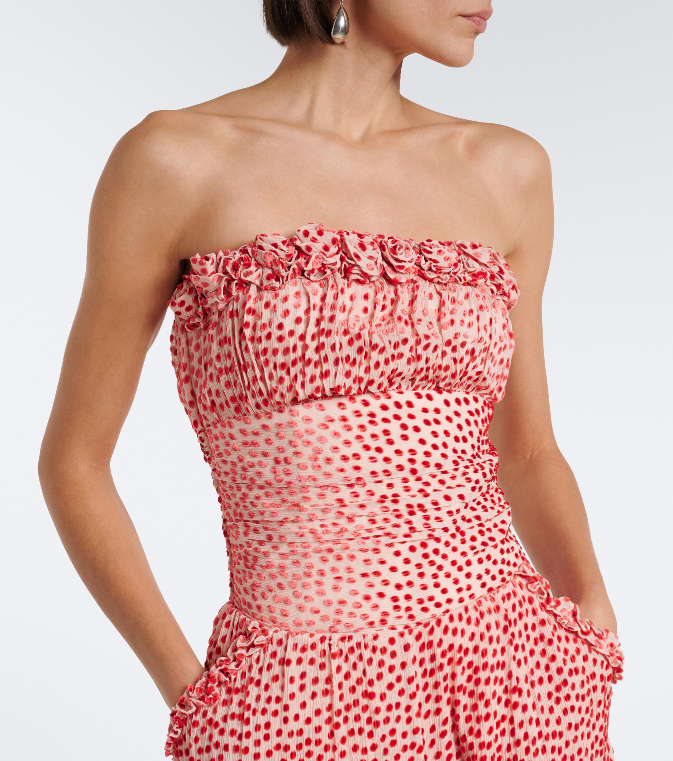 POSSE Posse Elise polka-dot corset top