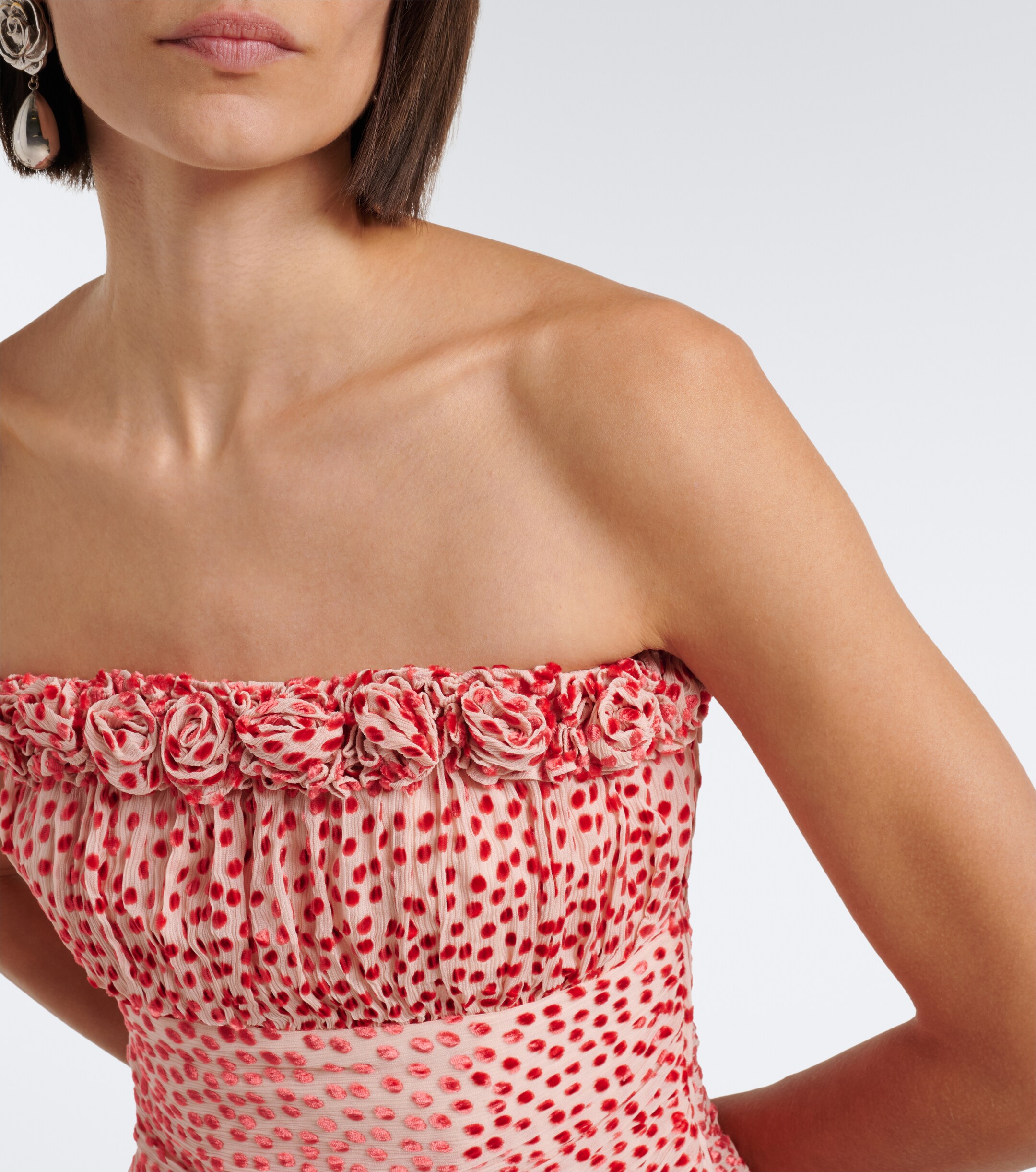 POSSE Posse Elise polka-dot corset top