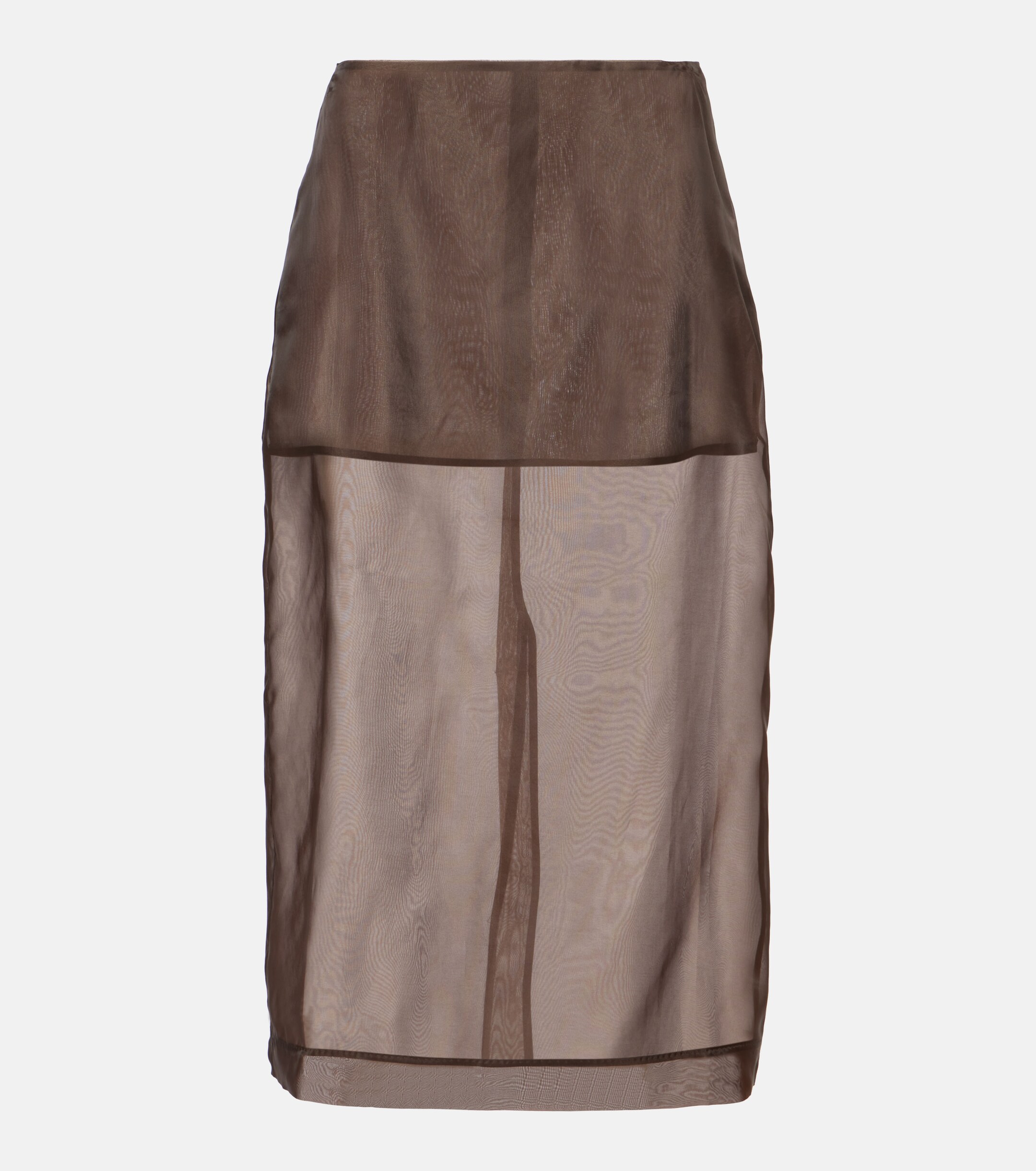 The Frankie Shop Peri sheer silk-blend midi skirt