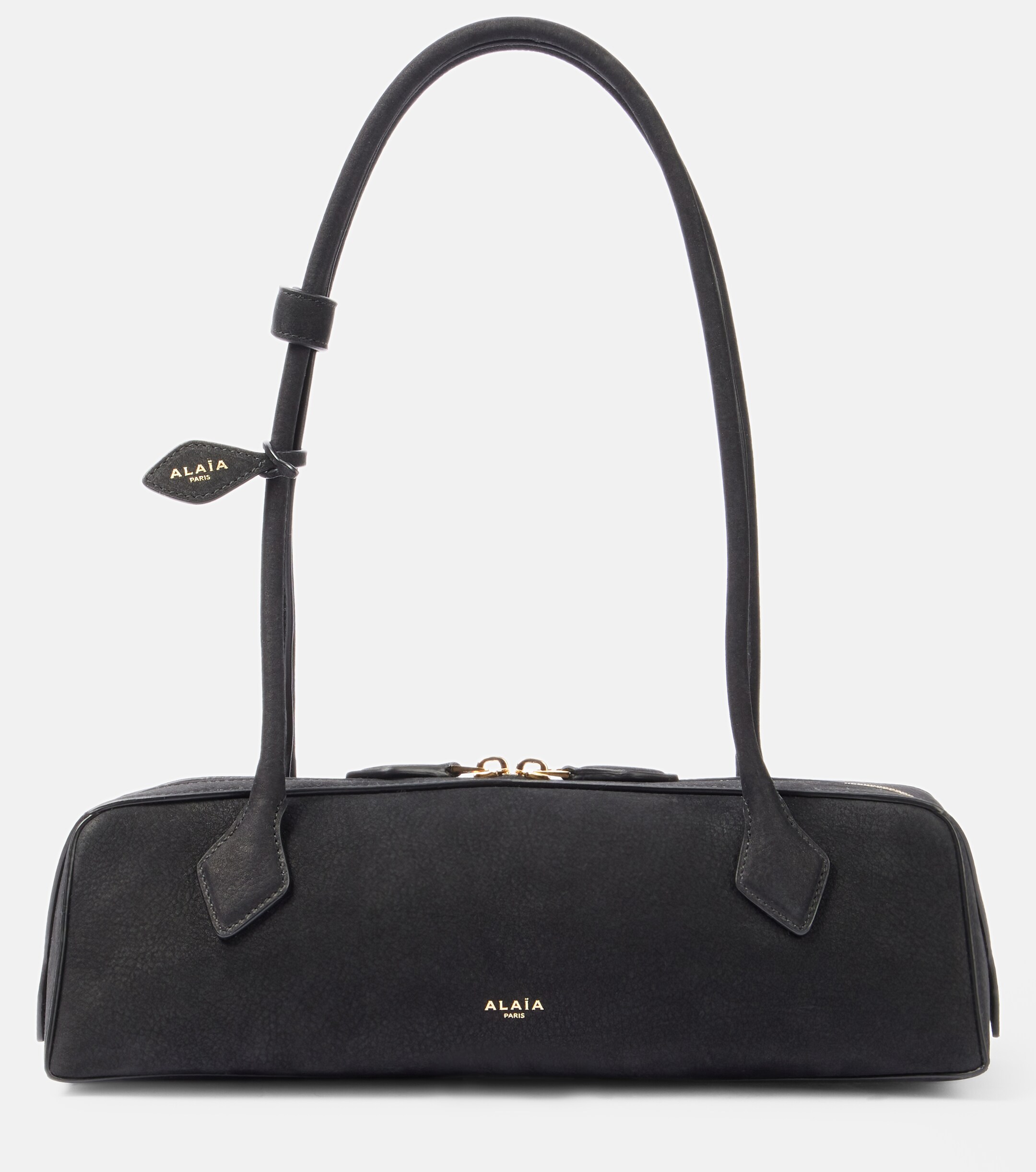 Alaïa Le Teckel Medium suede shoulder bag