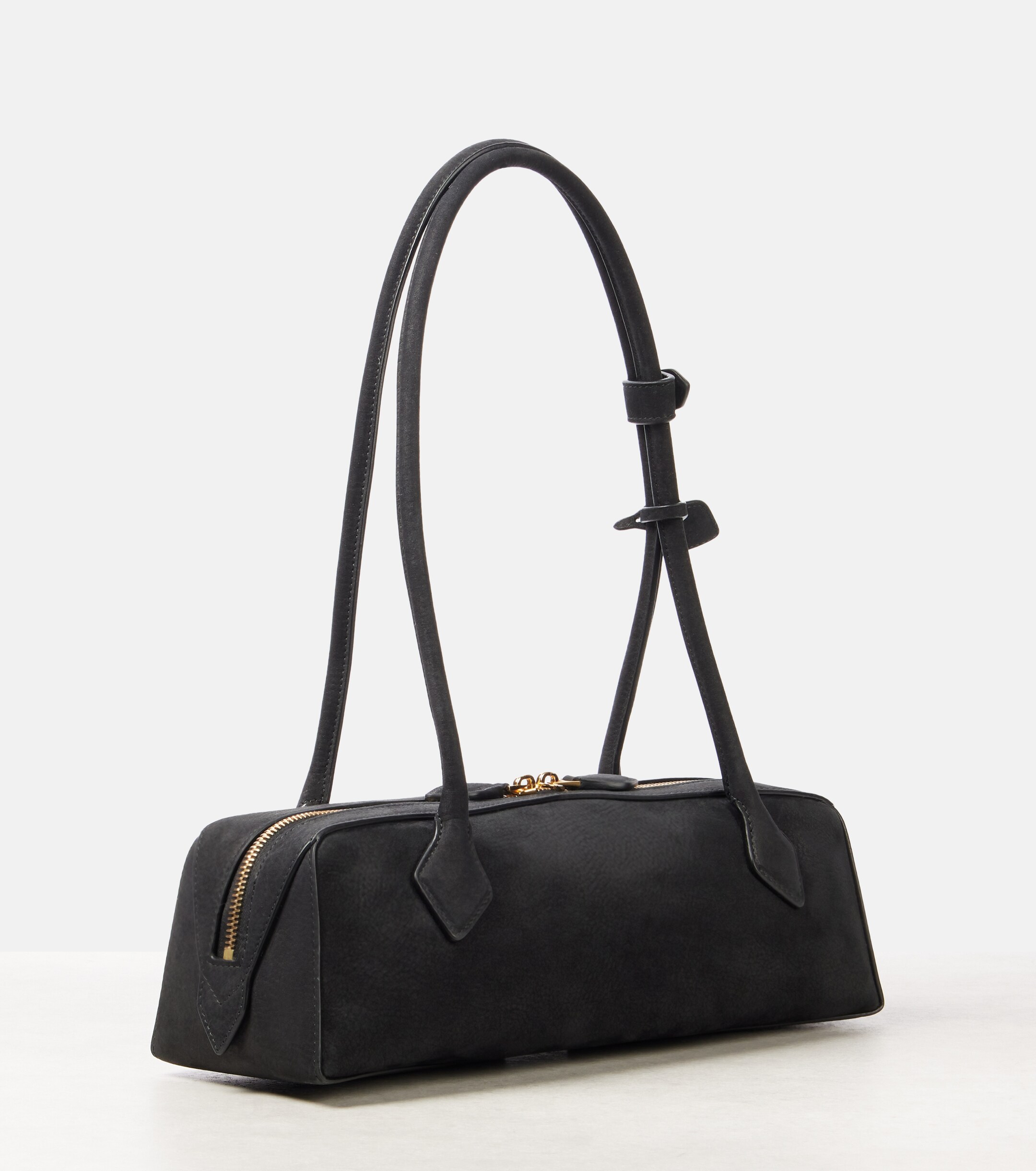 Alaïa Le Teckel Medium suede shoulder bag