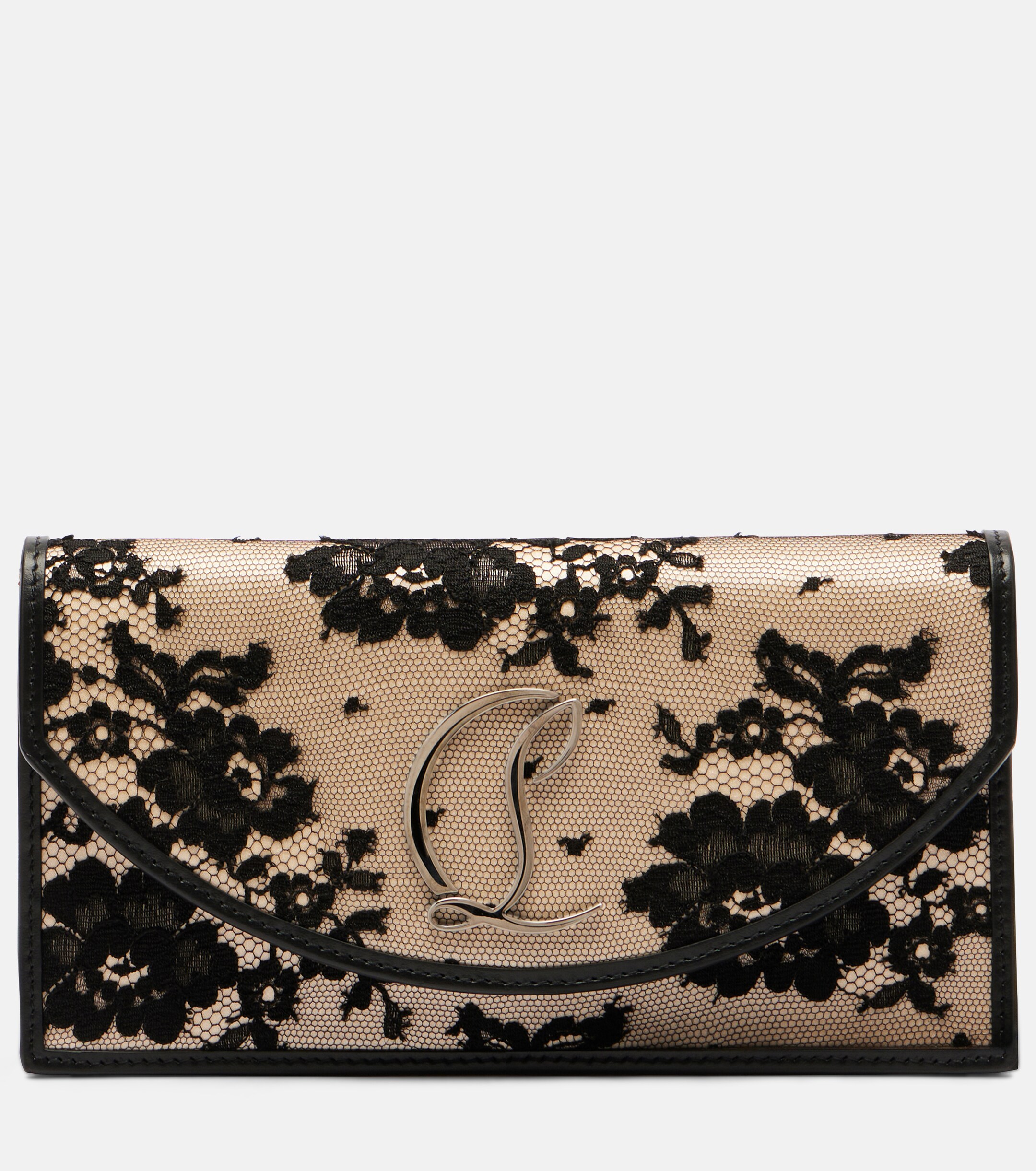 CHRISTIAN LOUBOUTIN Loubi54 Small lace clutch