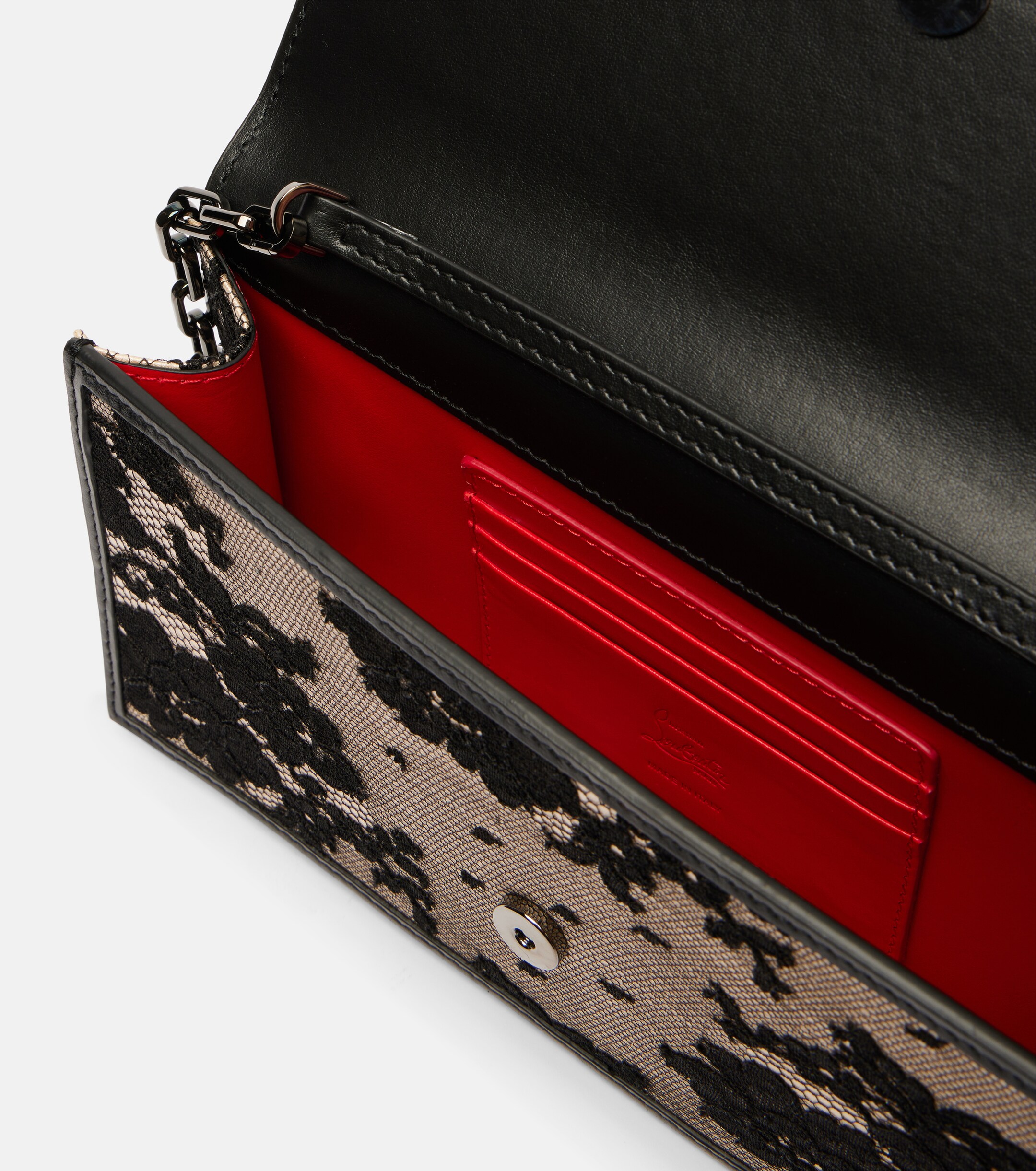 CHRISTIAN LOUBOUTIN Loubi54 Small lace clutch