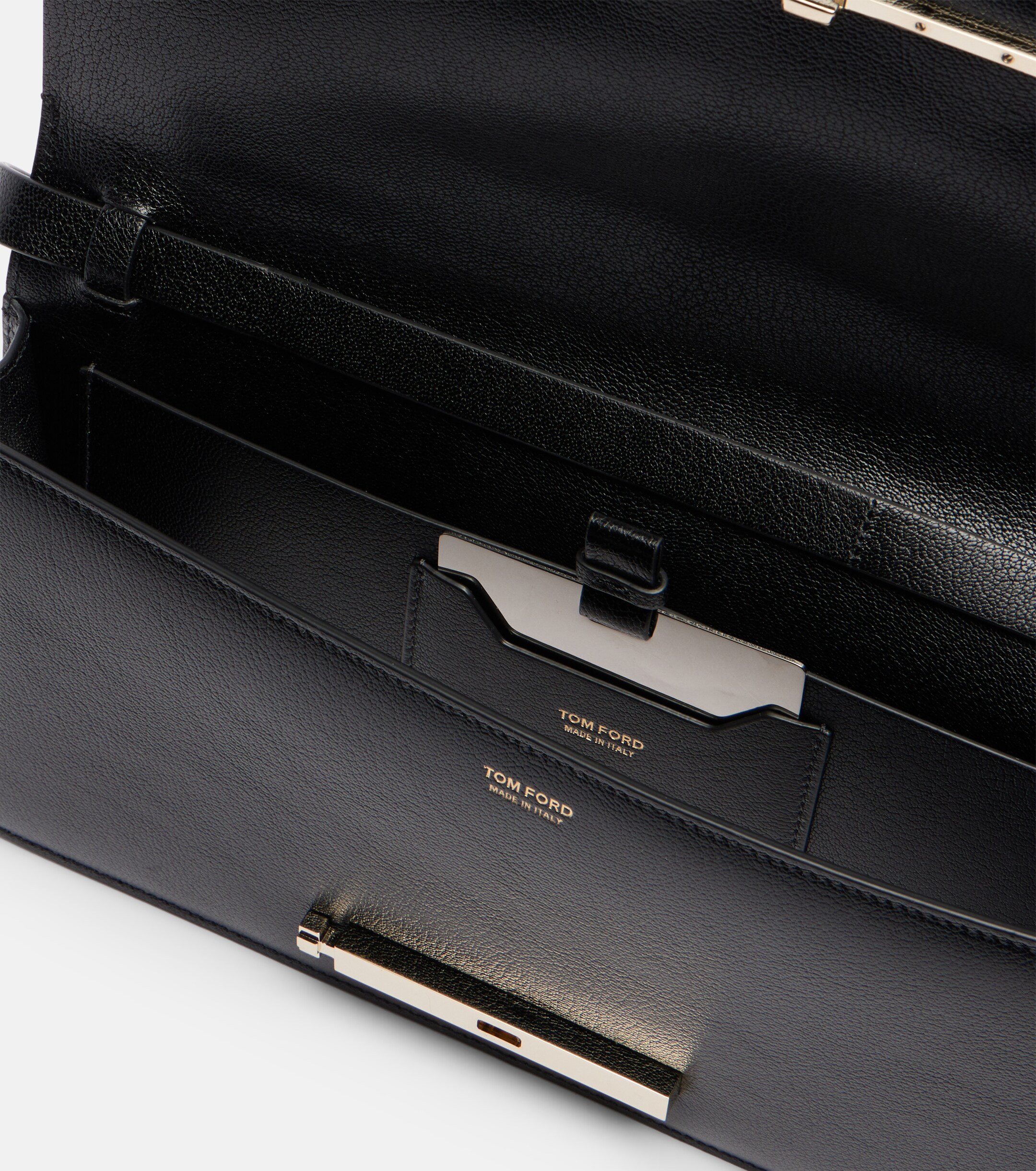 Tom Ford Double T leather shoulder bag