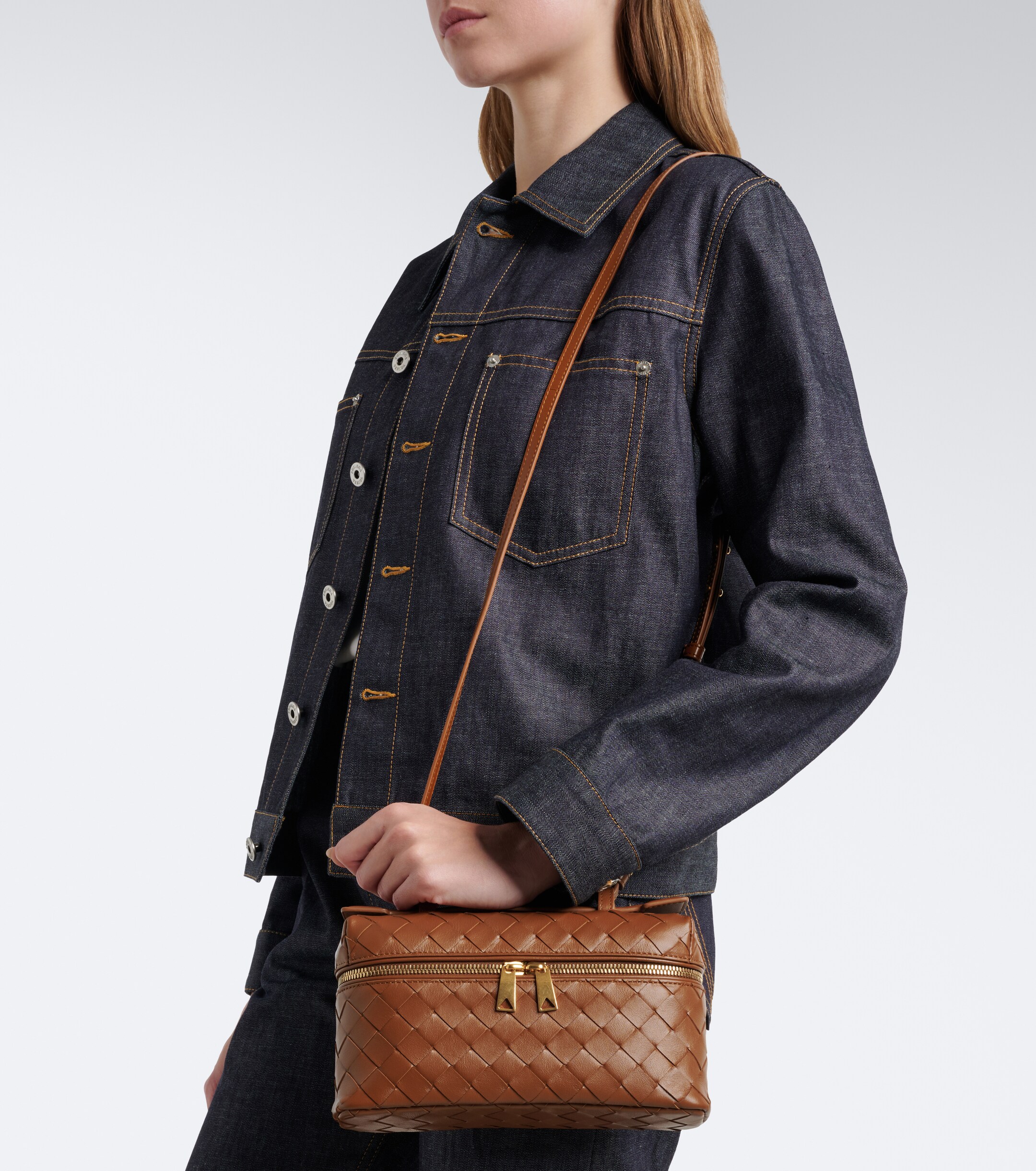Bottega Veneta Bang Bang Intrecciato leather vanity bag
