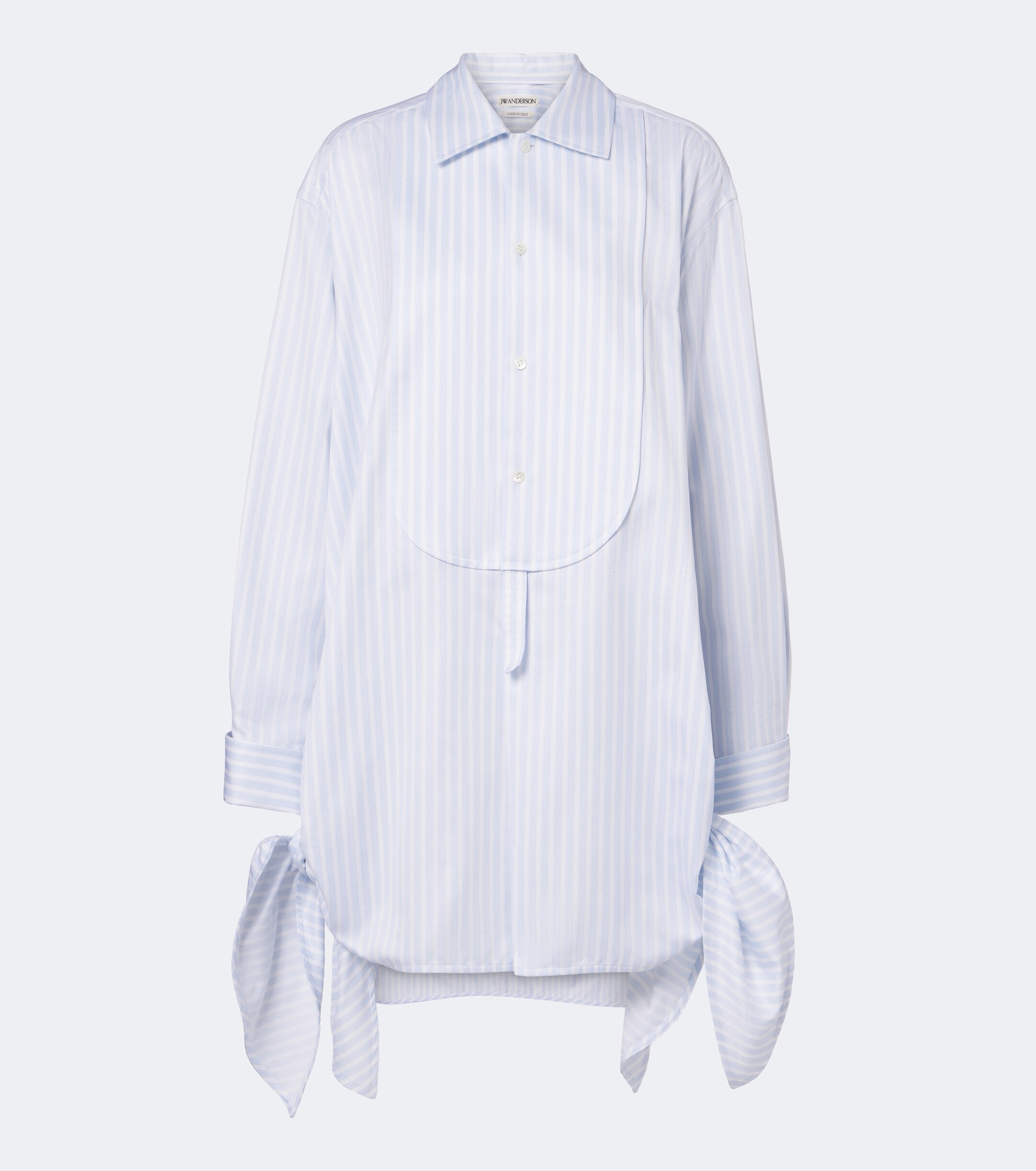 Jw Anderson JW Anderson Striped cotton twill shirt dress