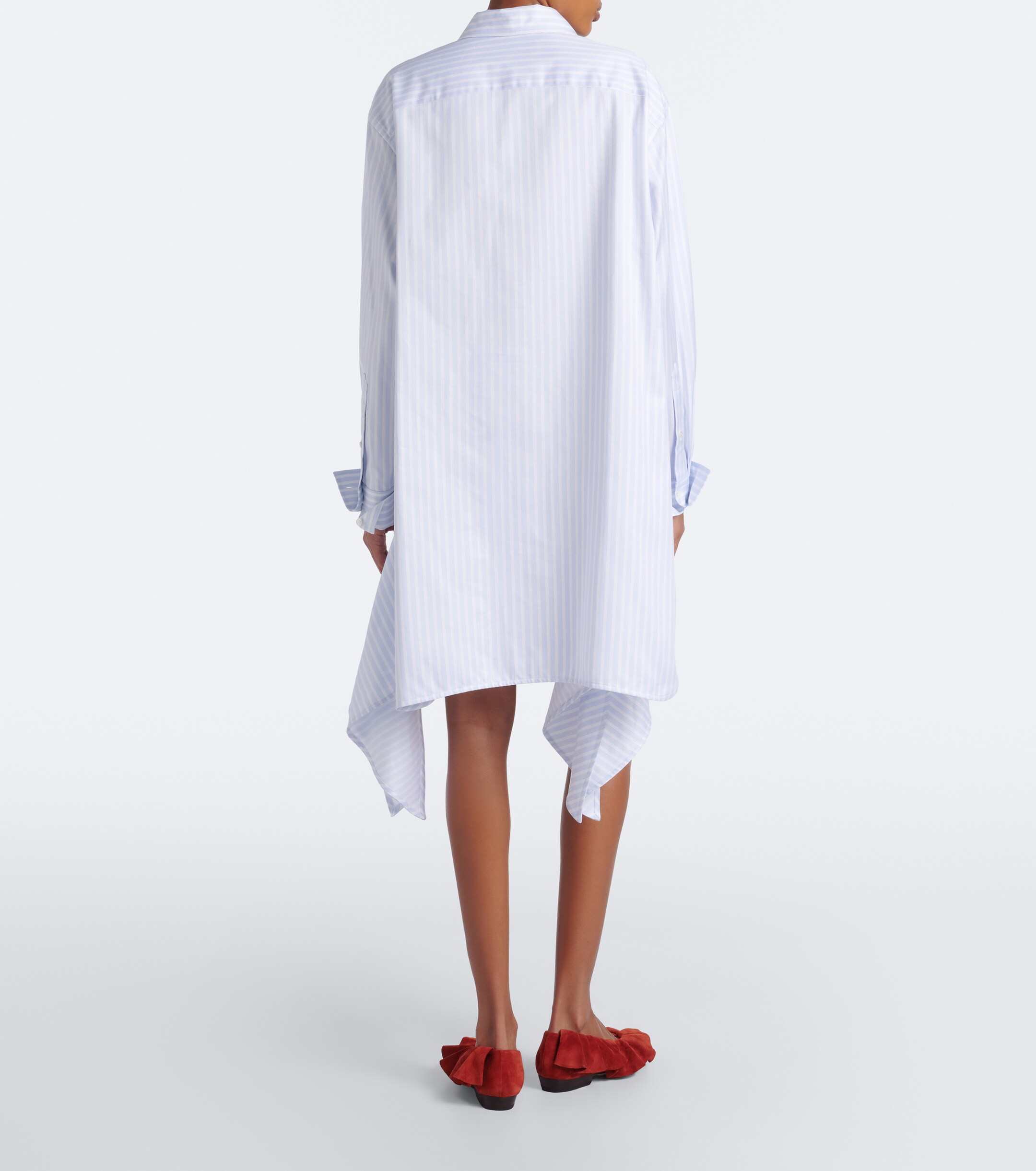 Jw Anderson JW Anderson Striped cotton twill shirt dress