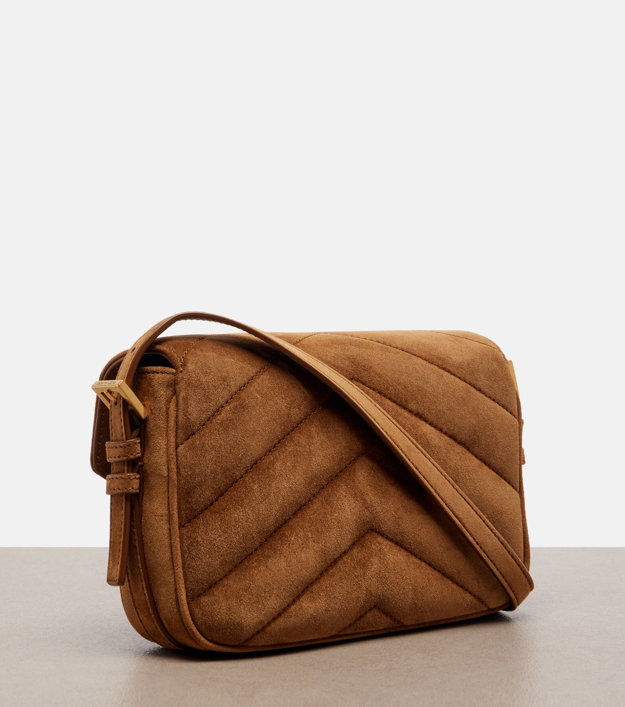 Saint Laurent Loulou Toy matelassé suede crossbody bag