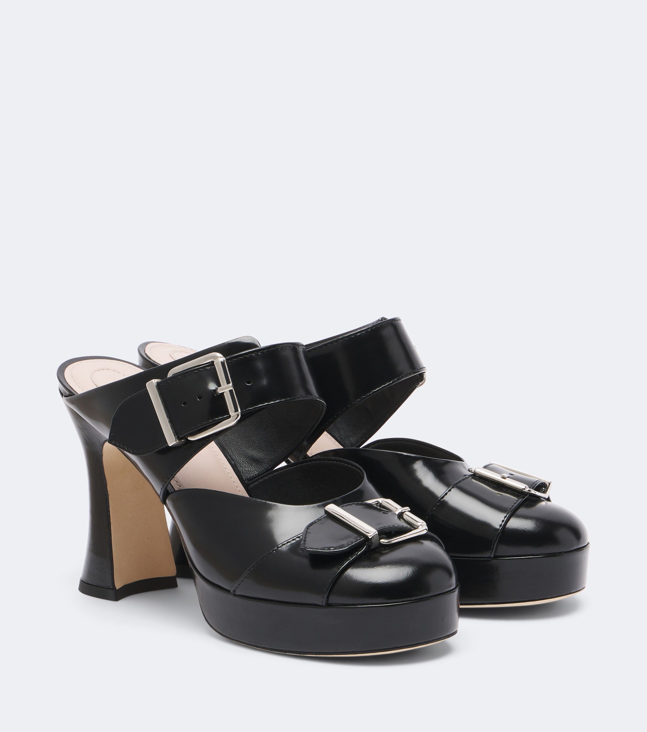 Simone Rocha Simone Rocha Buckle Sculpt leather mules